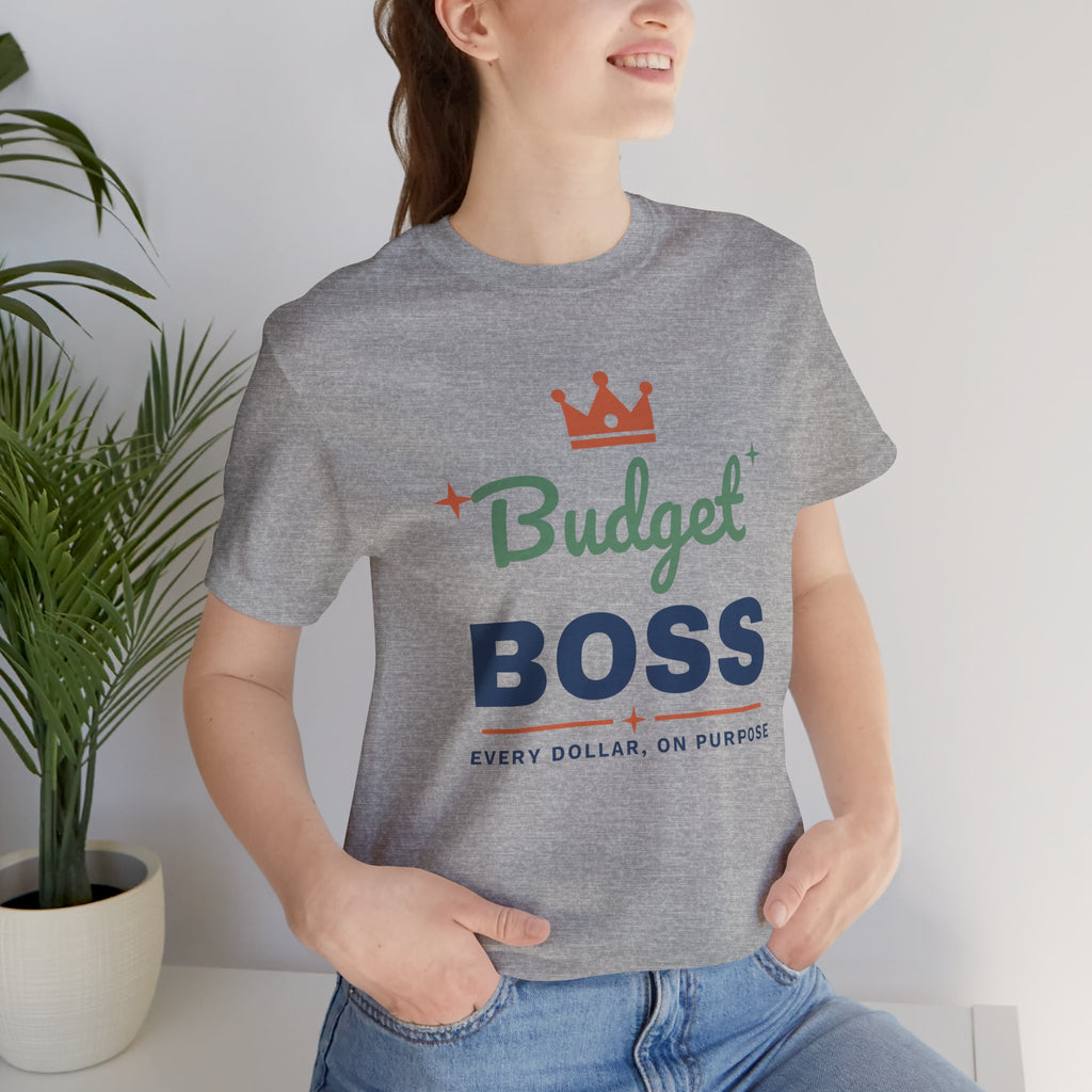 Budget Boss Shirt, Funny Budget T-Shirt, Money Saving Gift, Personal Finance Tee, Unisex Comfort Cotton