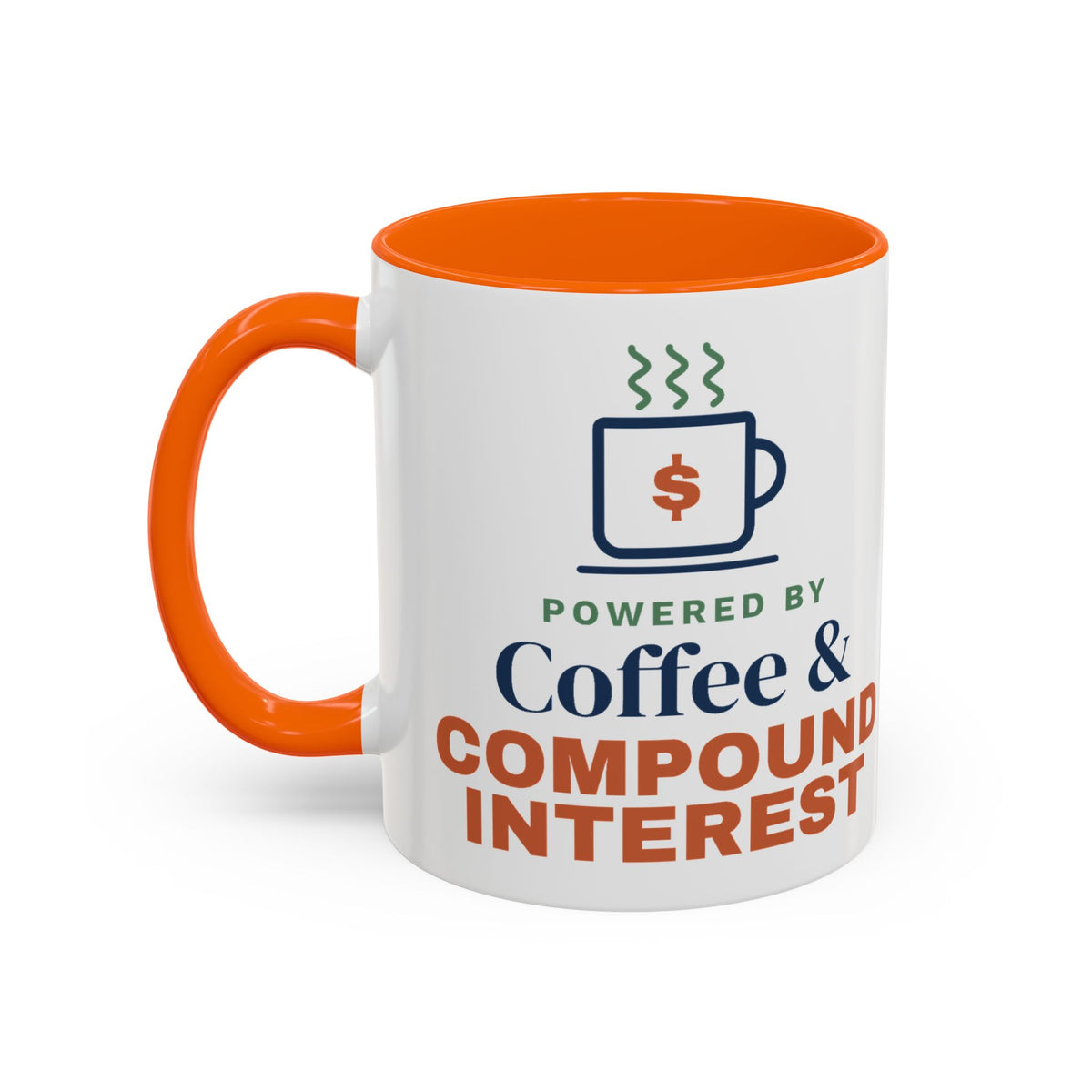 Coffee and Compound Interest Mug, Funny Budget Coffee Mug, Money Saving Gift, Personal Finance Gift, 11oz Ceramic Mug