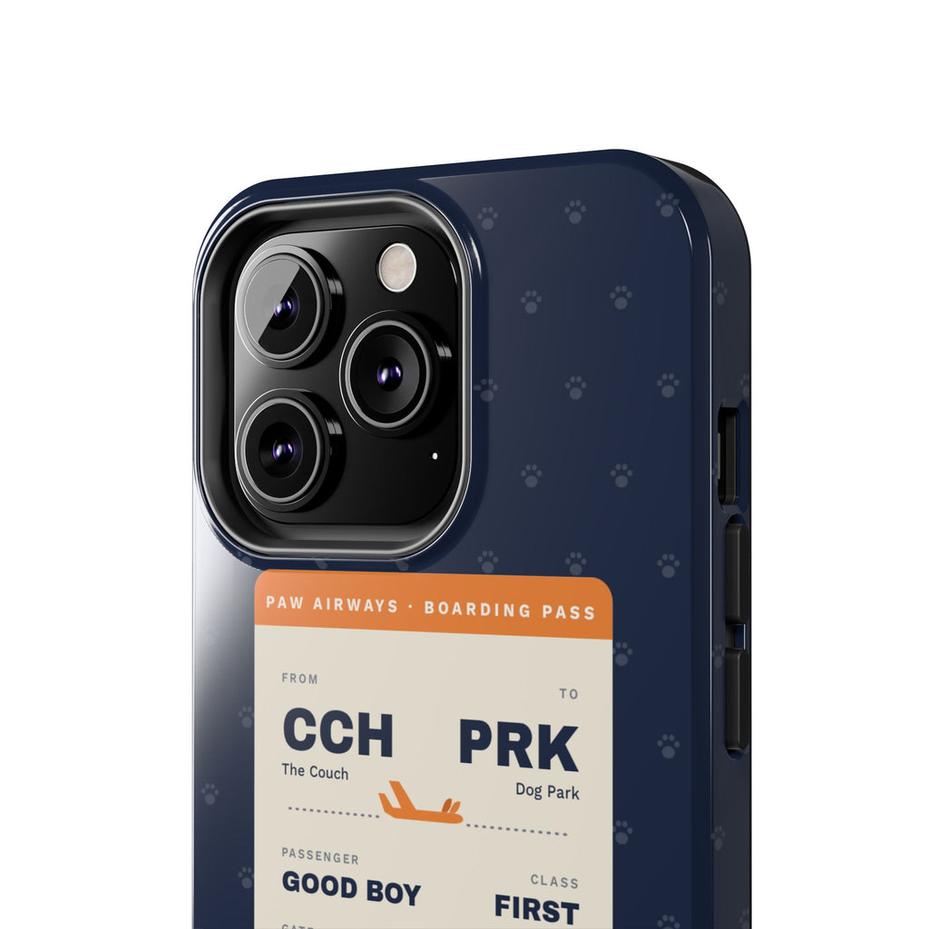 Funny Dog Phone Case, Boarding Pass iPhone Case, Good Boy Dog Lover Gift, Travel Dog Mom Gift, Tough iPhone 16 15 14 Case