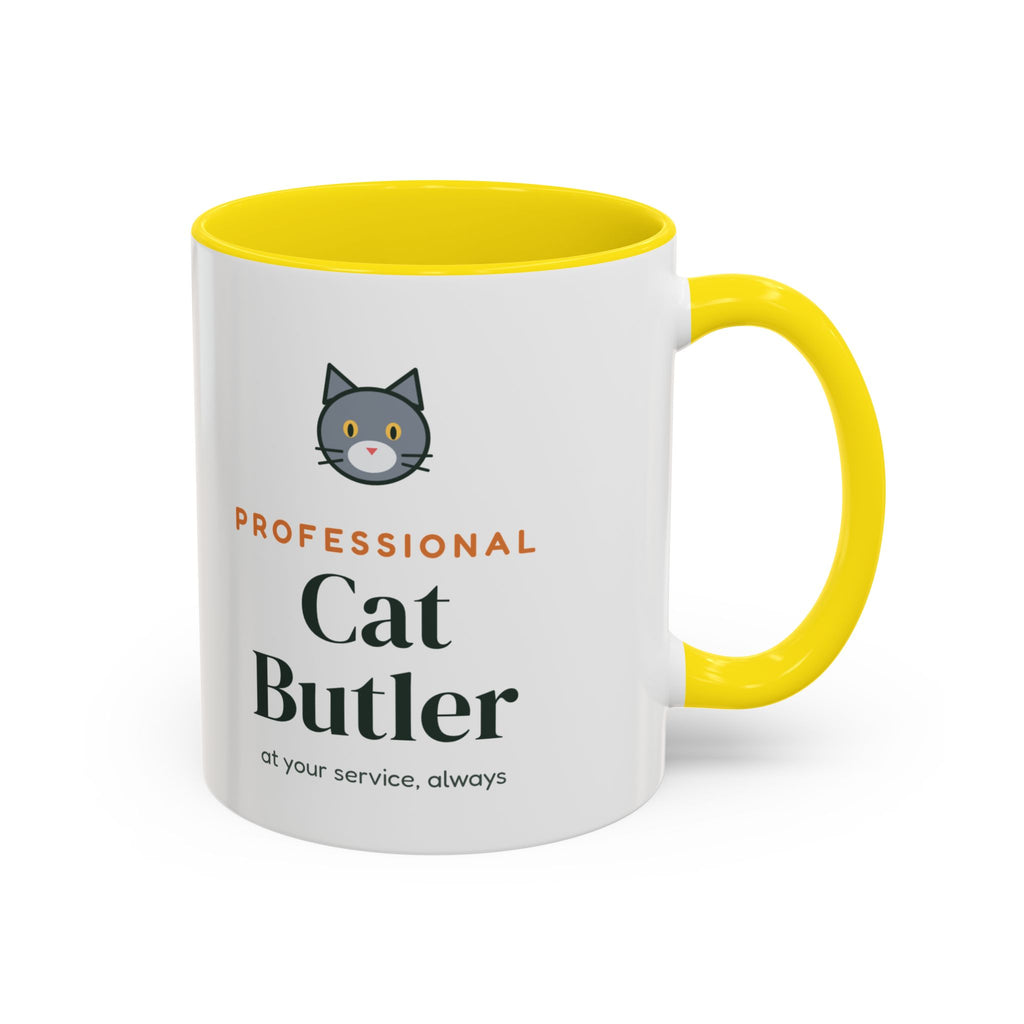 Professional Cat Butler Mug, Funny Cat Lover Coffee Mug, Cat Owner Gift, Cat Mom Cat Dad Cup