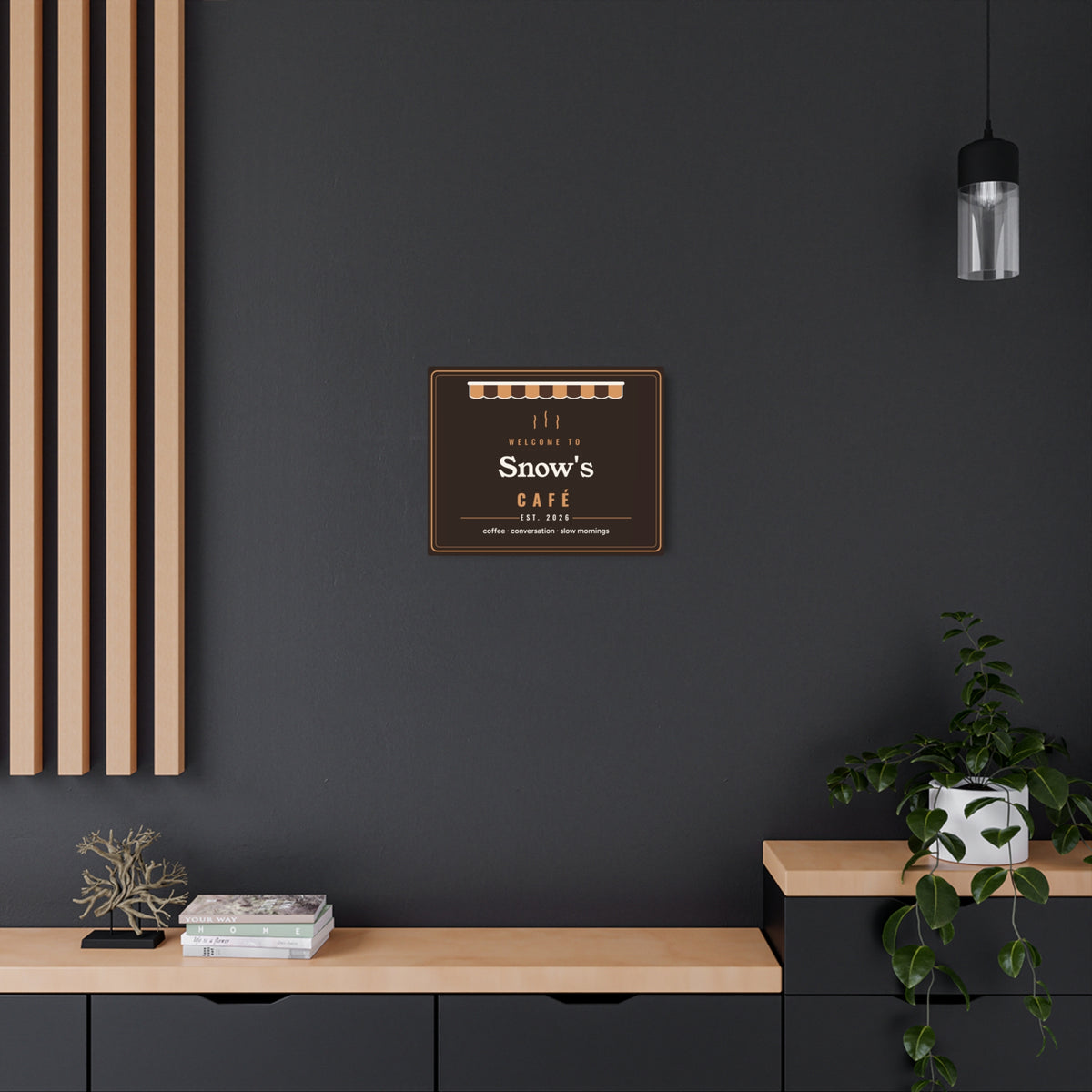 Personalized Coffee Bar Sign, Custom Home Cafe Metal Sign with Name, Coffee Station Decor, Housewarming Gift