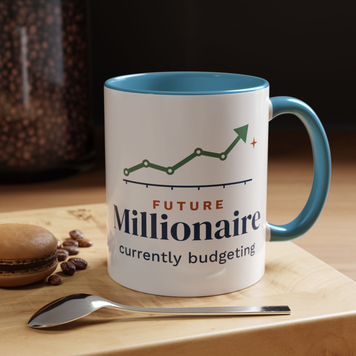 Future Millionaire Currently Budgeting Mug, Funny Budget Coffee Mug, Money Saving Gift, Personal Finance Gift, 11oz Ceramic Mug