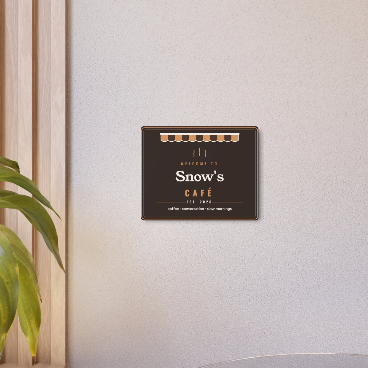 Personalized Coffee Bar Sign, Custom Home Cafe Metal Sign with Name, Coffee Station Decor, Housewarming Gift