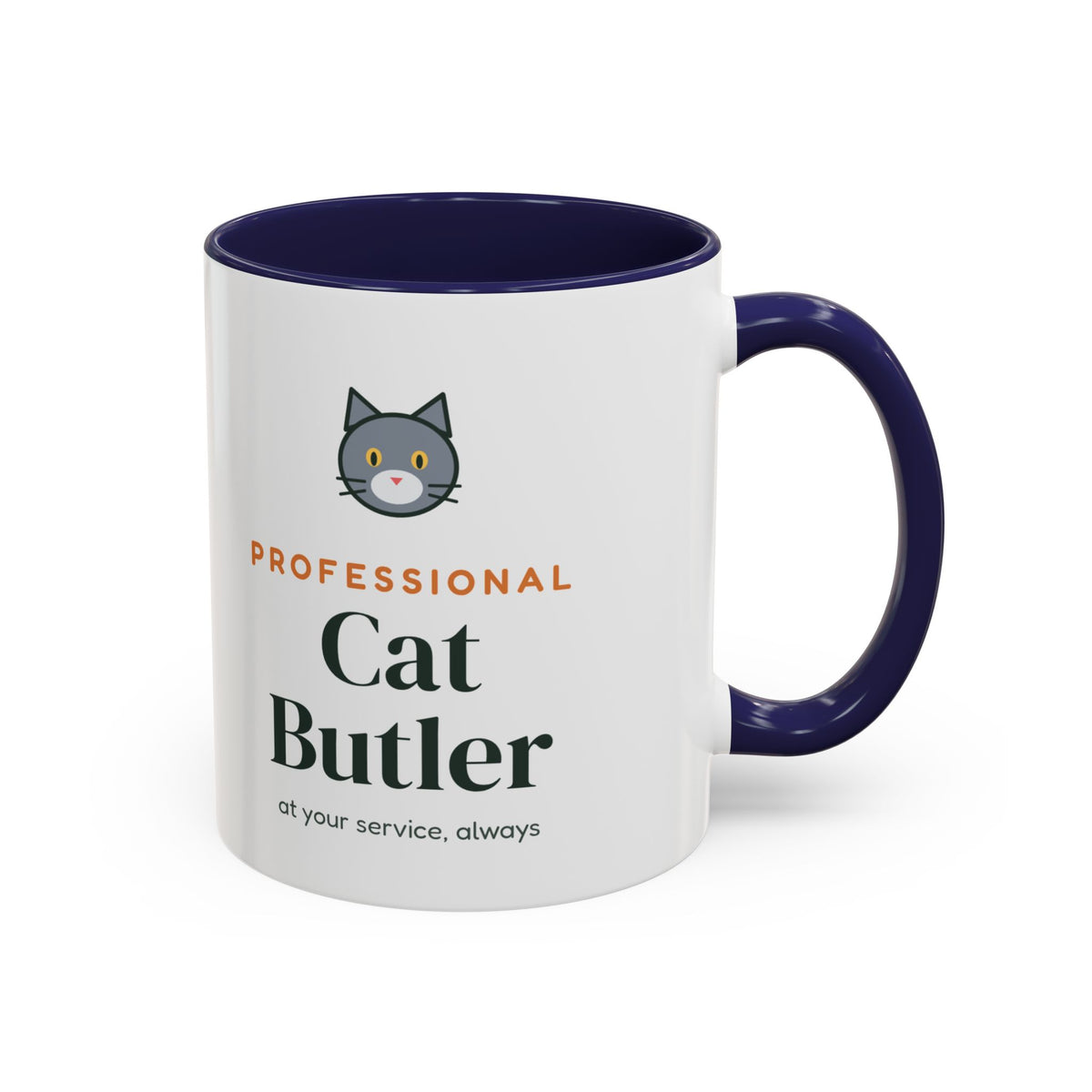 Professional Cat Butler Mug, Funny Cat Lover Coffee Mug, Cat Owner Gift, Cat Mom Cat Dad Cup