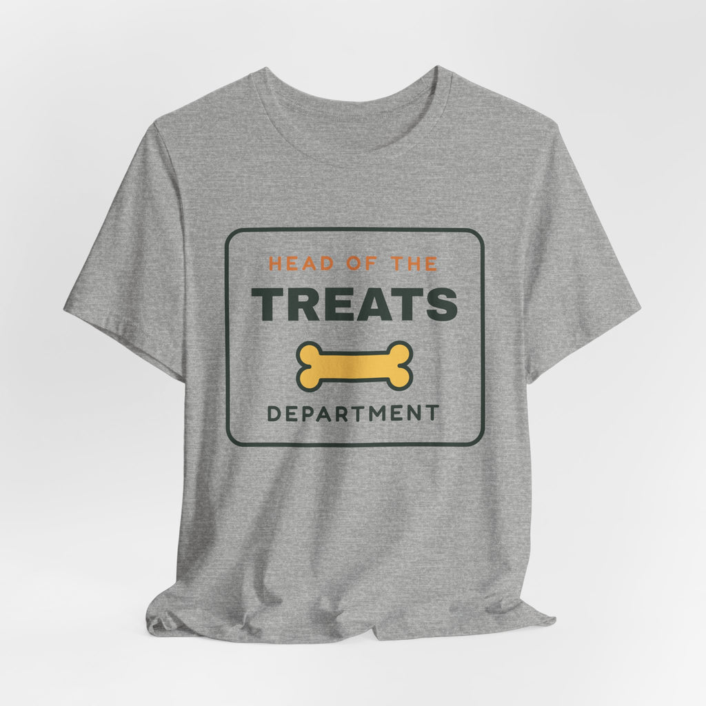 Head of the Treats Department Shirt, Funny Dog Owner Tee, Dog Treats T-Shirt, Gift for Dog Lover