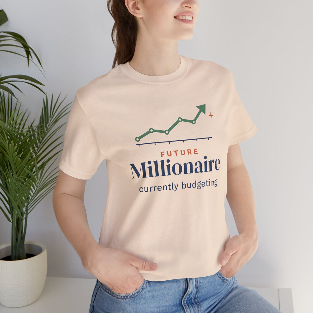 Future Millionaire Currently Budgeting Shirt, Funny Budget T-Shirt, Money Saving Gift, Personal Finance Tee, Unisex Comfort Cotton