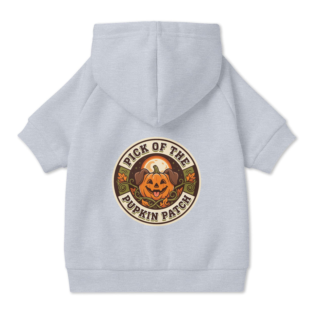 Pick of the Pupkin Patch Dog Hoodie, Pumpkin Dog Halloween Costume, Cozy Fall Dog Sweater for Photos