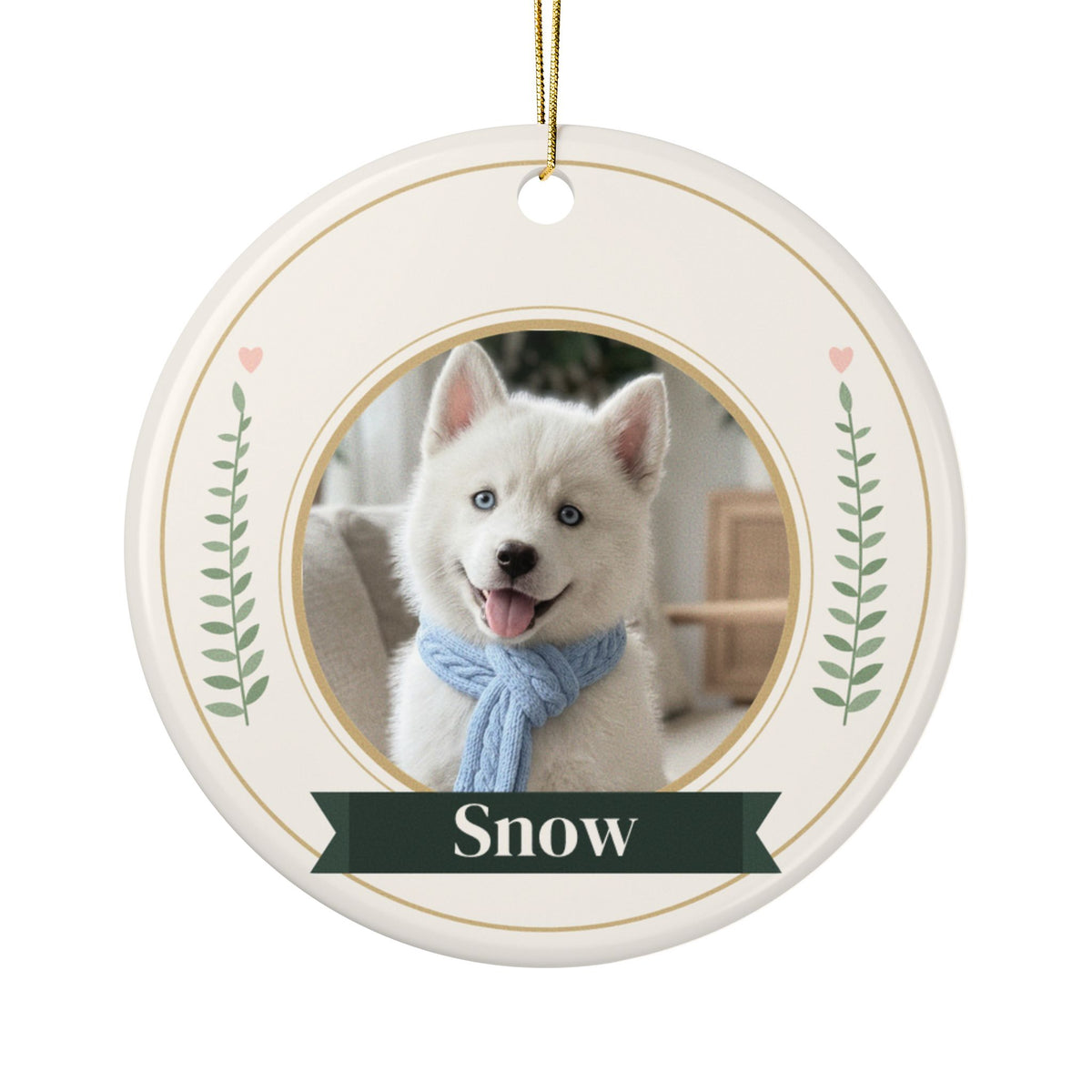 Pet Memorial Ornament with Photo, Personalized Dog Memorial Gift, Cat Loss Ornament, Pet Sympathy Gift, Rainbow Bridge Keepsake