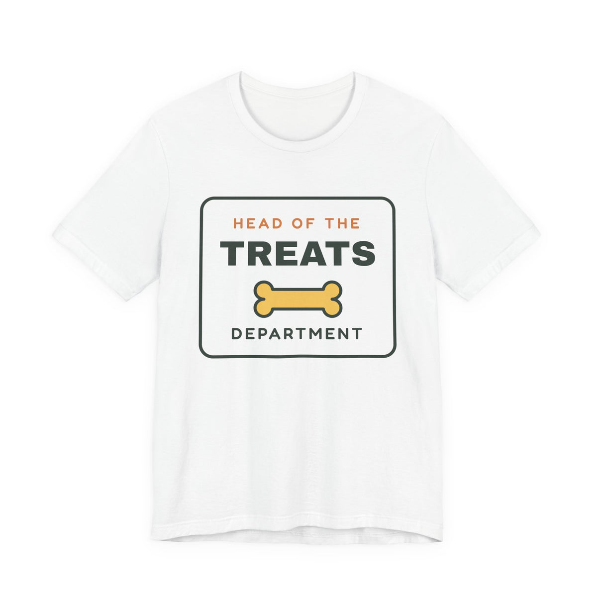 Head of the Treats Department Shirt, Funny Dog Owner Tee, Dog Treats T-Shirt, Gift for Dog Lover