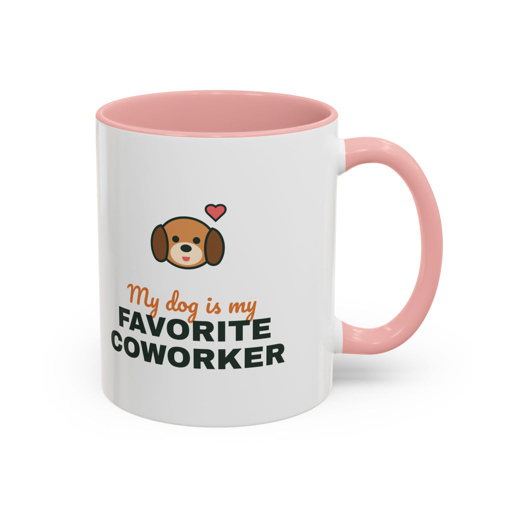 My Dog Is My Favorite Coworker Mug, Work From Home Coffee Mug, Funny Dog Lover Gift, WFH Dog Cup