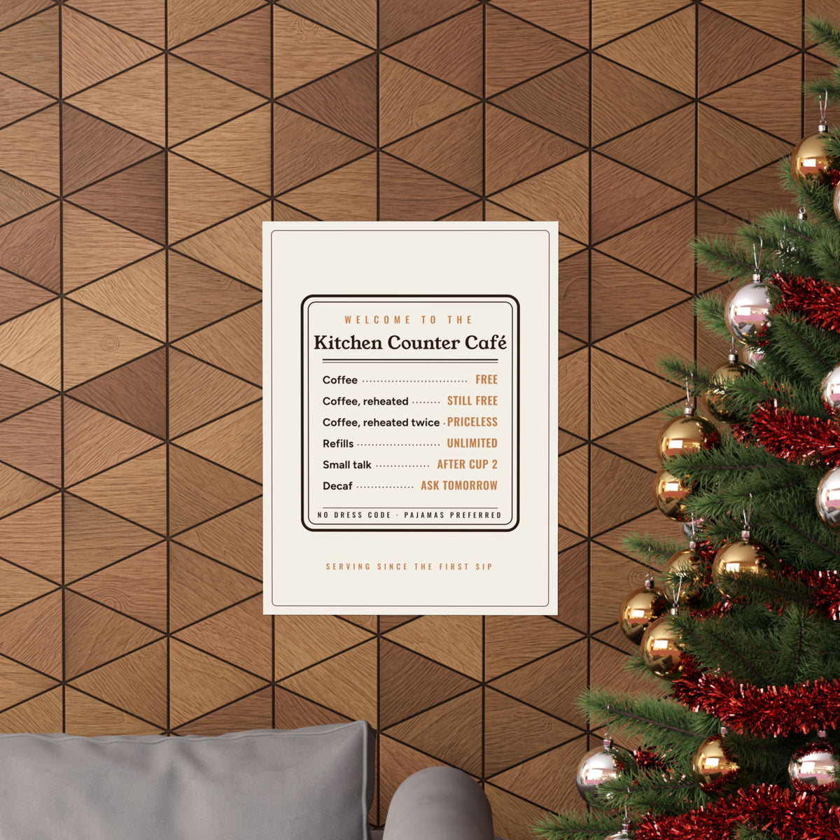 Coffee Bar Decor Gift, Kitchen Counter Café Menu Poster, Funny Coffee Sign Wall Art, Coffee Station Kitchen Print