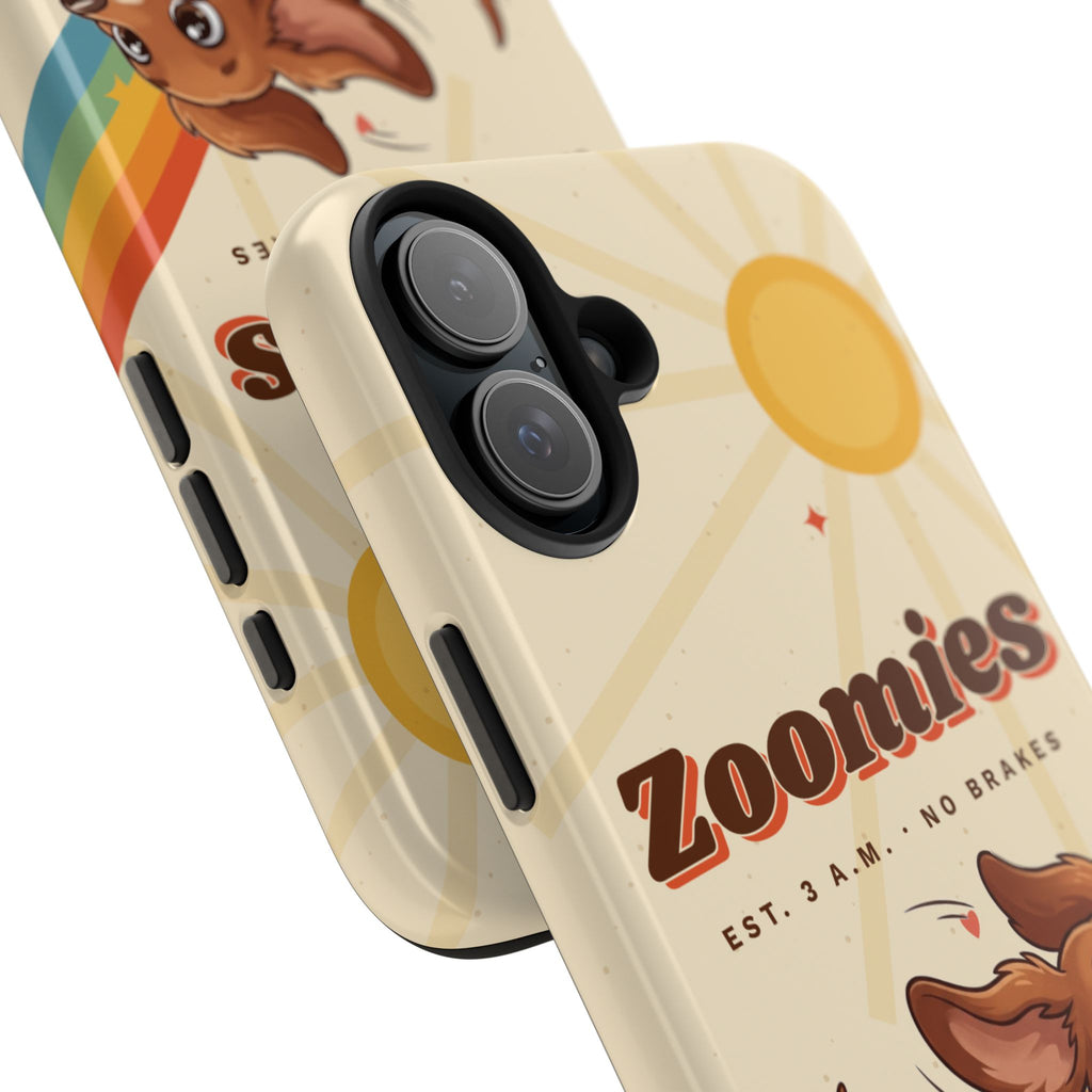 Dachshund Phone Case, Cute Wiener Dog iPhone Case, Retro Zoomies Doxie Gift, Tough iPhone 16 15 Case, Dachshund Mom Gift