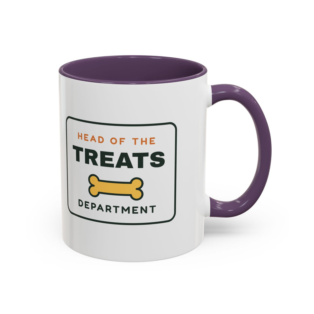Head of the Treats Department Mug, Funny Dog Owner Coffee Mug, Dog Lover Gift, Pet Parent Cup