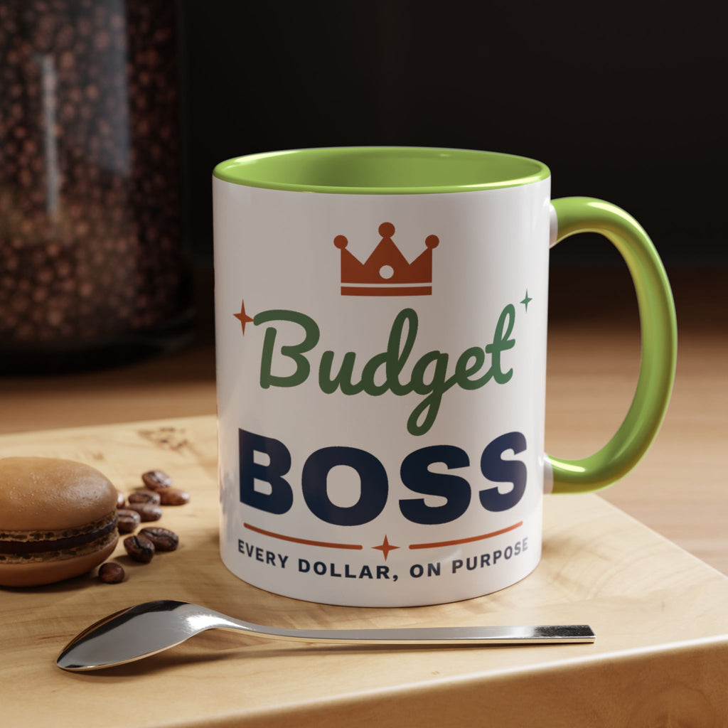 Budget Boss Mug, Funny Budget Coffee Mug, Money Saving Gift, Personal Finance Gift, 11oz Ceramic Mug