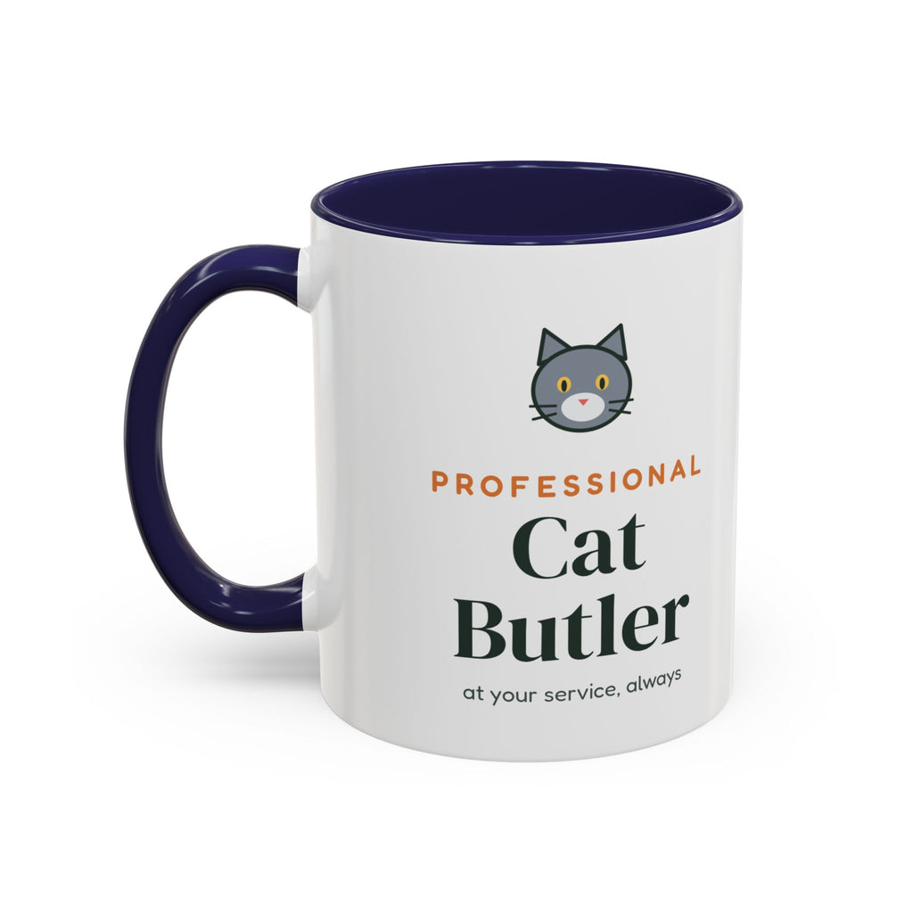 Professional Cat Butler Mug, Funny Cat Lover Coffee Mug, Cat Owner Gift, Cat Mom Cat Dad Cup
