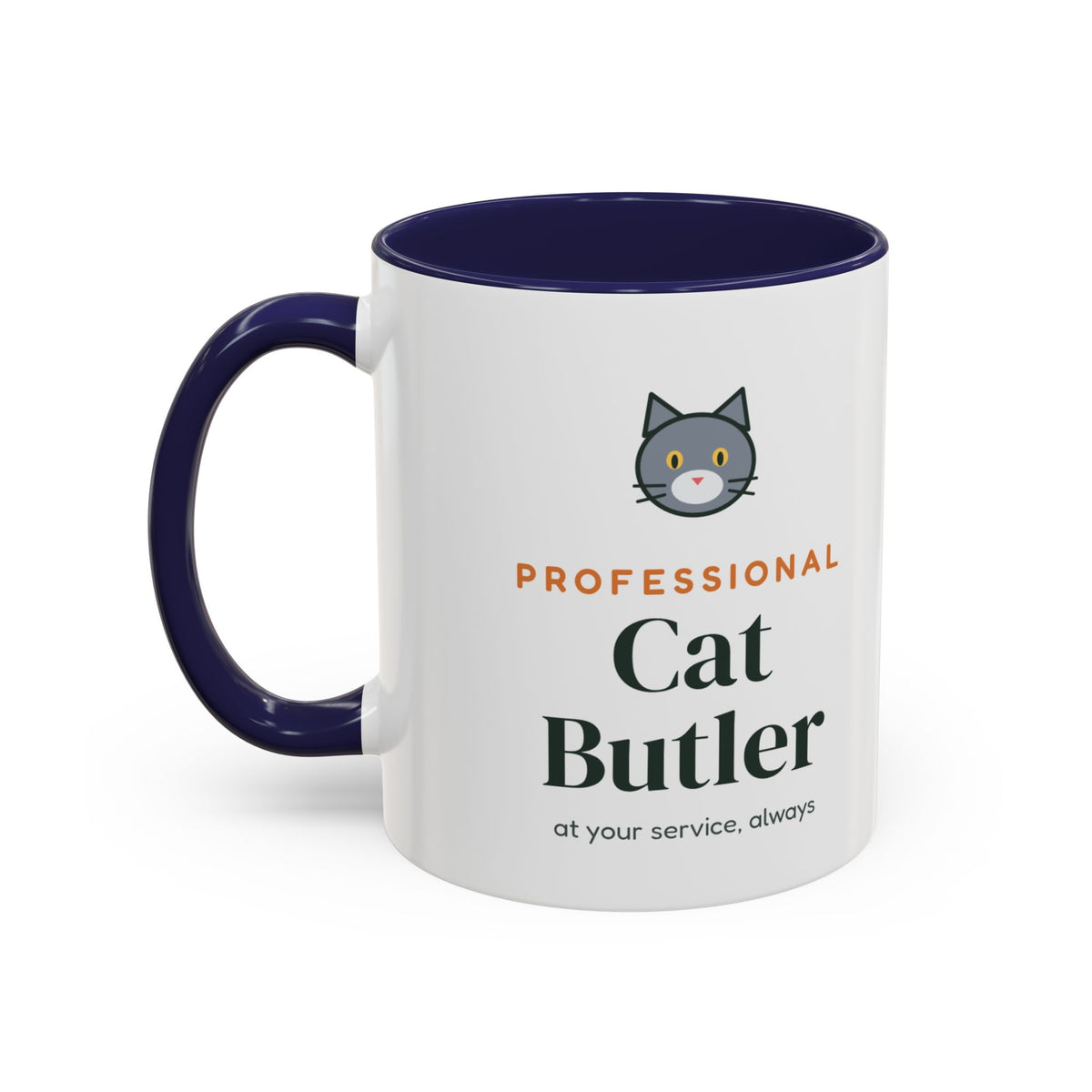 Professional Cat Butler Mug, Funny Cat Lover Coffee Mug, Cat Owner Gift, Cat Mom Cat Dad Cup