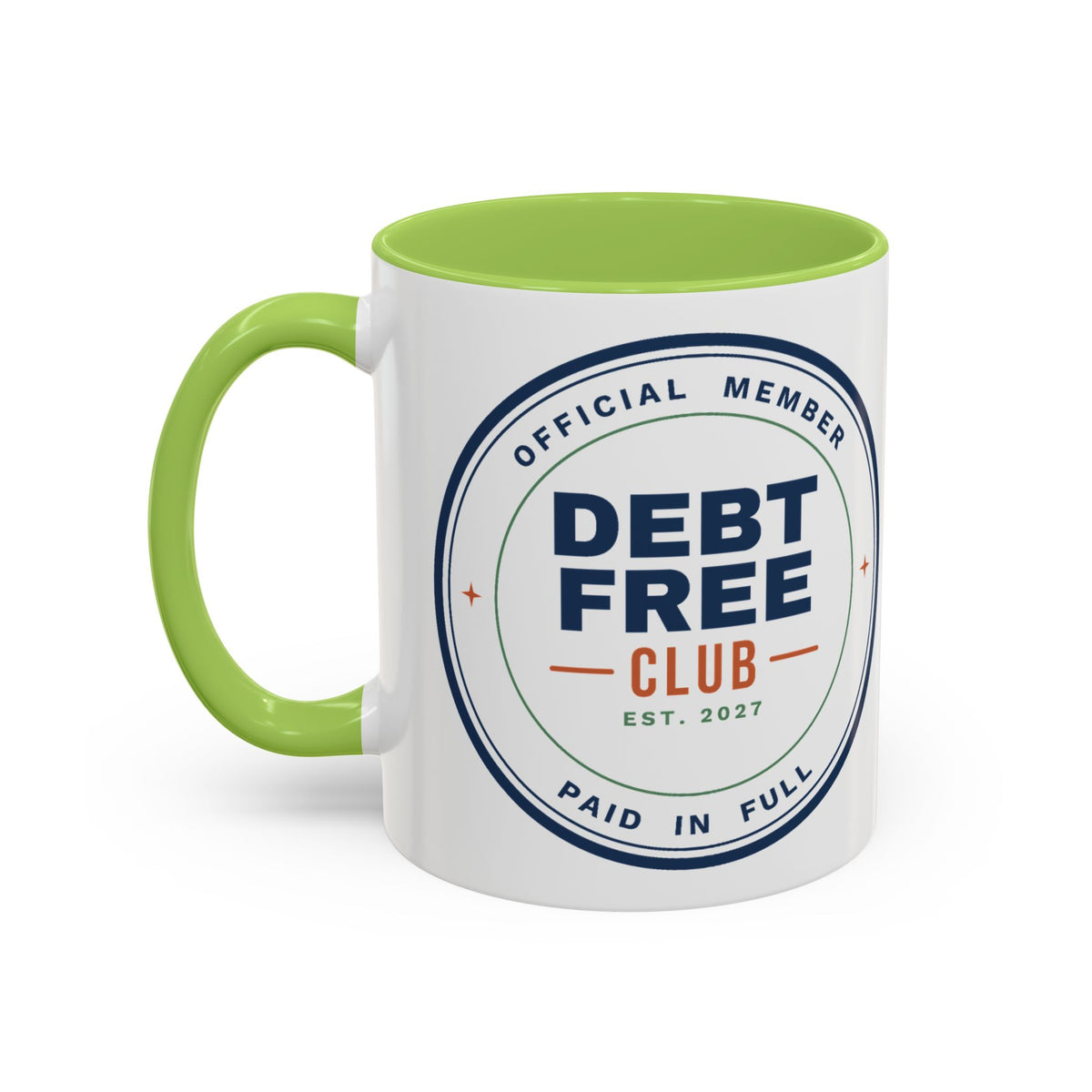 Debt Free Club Mug, Funny Budget Coffee Mug, Money Saving Gift, Personal Finance Gift, 11oz Ceramic Mug
