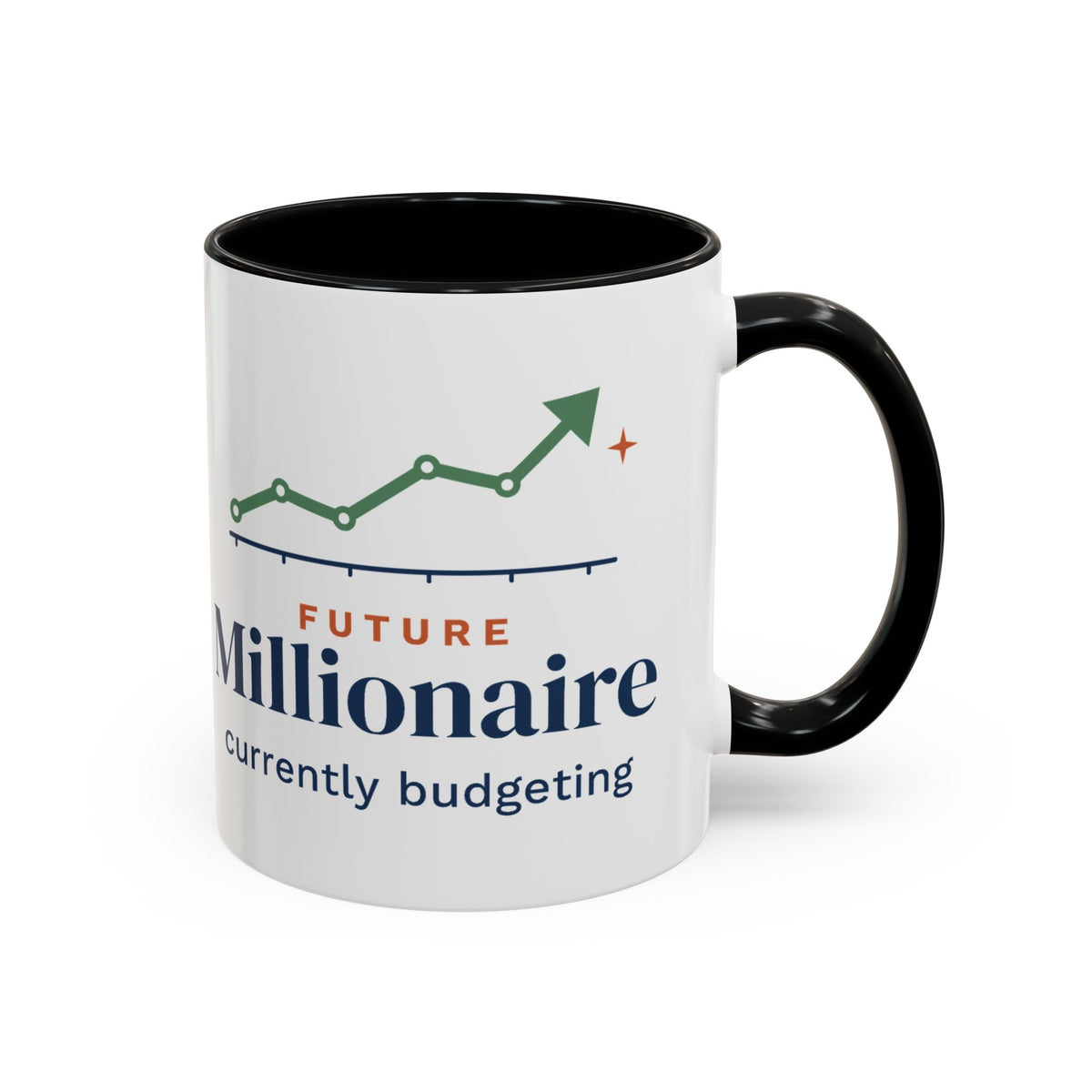 Future Millionaire Currently Budgeting Mug, Funny Budget Coffee Mug, Money Saving Gift, Personal Finance Gift, 11oz Ceramic Mug
