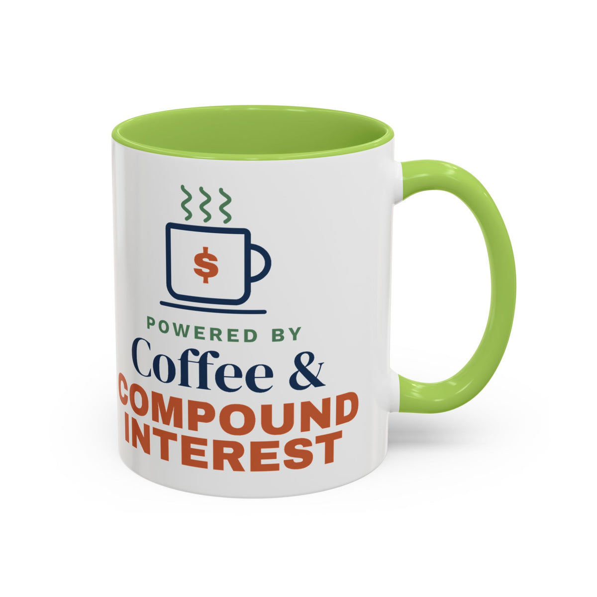 Coffee and Compound Interest Mug, Funny Budget Coffee Mug, Money Saving Gift, Personal Finance Gift, 11oz Ceramic Mug