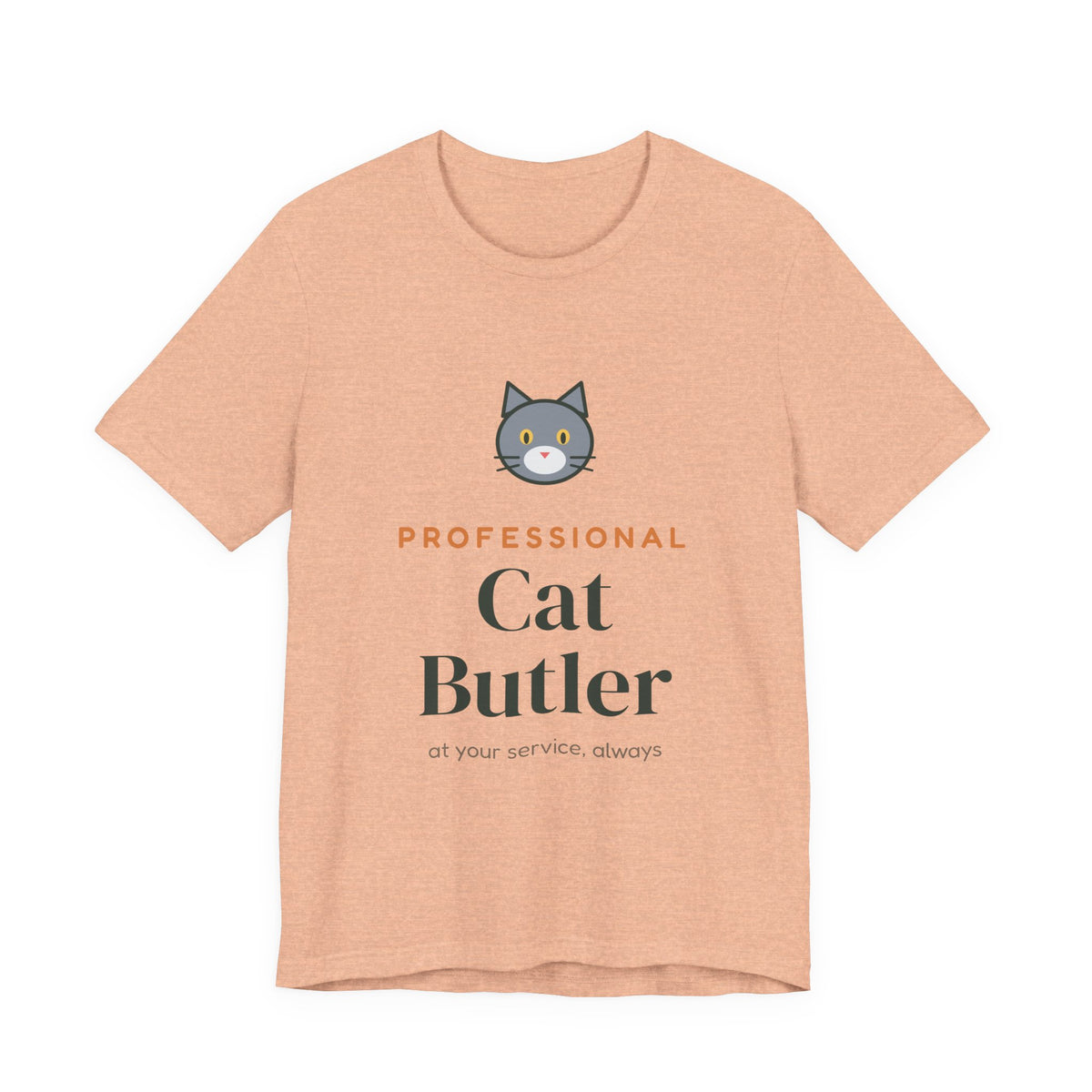Professional Cat Butler Shirt, Funny Cat Owner Tee, Cat Dad Cat Mom T-Shirt, Gift for Cat Lover