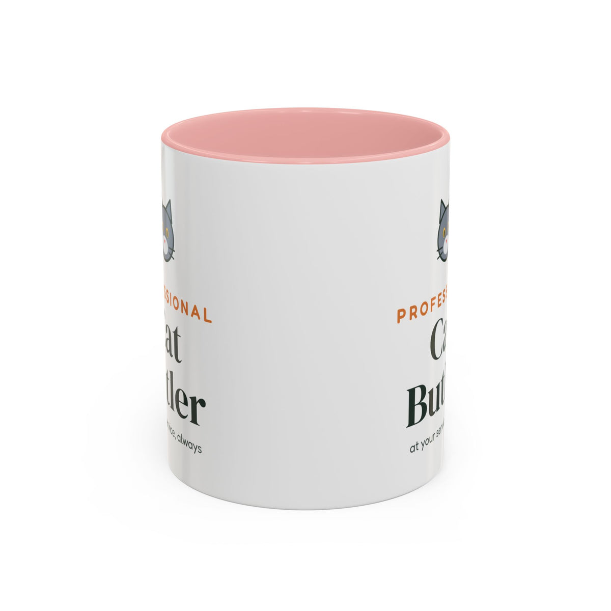 Professional Cat Butler Mug, Funny Cat Lover Coffee Mug, Cat Owner Gift, Cat Mom Cat Dad Cup