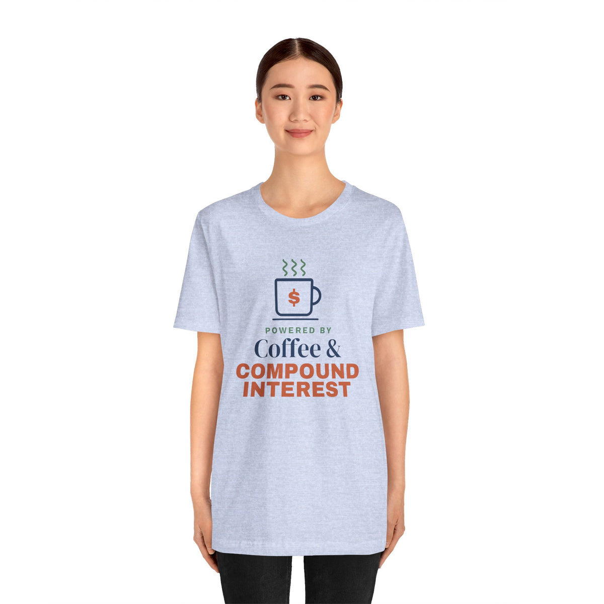 Coffee and Compound Interest Shirt, Funny Budget T-Shirt, Money Saving Gift, Personal Finance Tee, Unisex Comfort Cotton