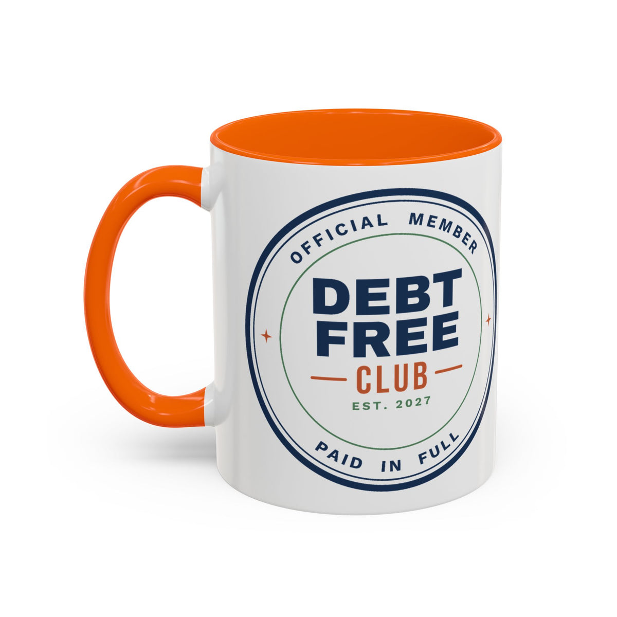 Debt Free Club Mug, Funny Budget Coffee Mug, Money Saving Gift, Personal Finance Gift, 11oz Ceramic Mug