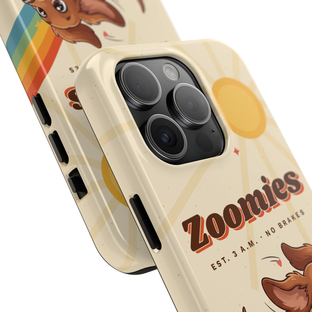 Dachshund Phone Case, Cute Wiener Dog iPhone Case, Retro Zoomies Doxie Gift, Tough iPhone 16 15 Case, Dachshund Mom Gift