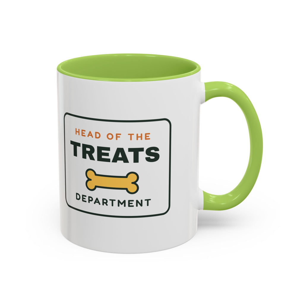 Head of the Treats Department Mug, Funny Dog Owner Coffee Mug, Dog Lover Gift, Pet Parent Cup