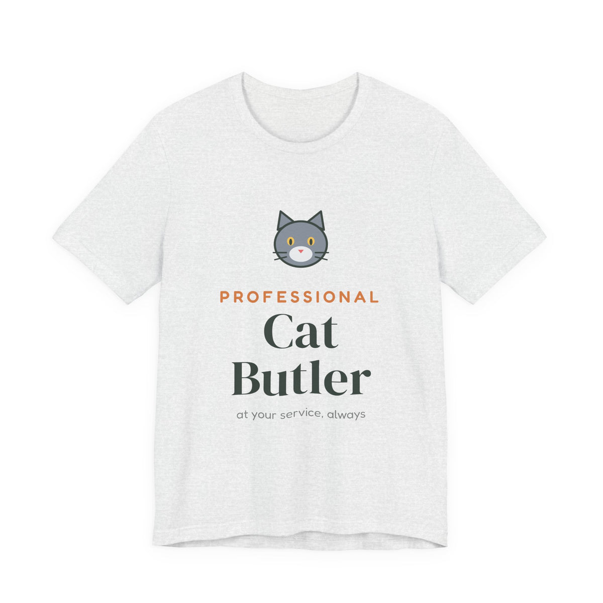 Professional Cat Butler Shirt, Funny Cat Owner Tee, Cat Dad Cat Mom T-Shirt, Gift for Cat Lover