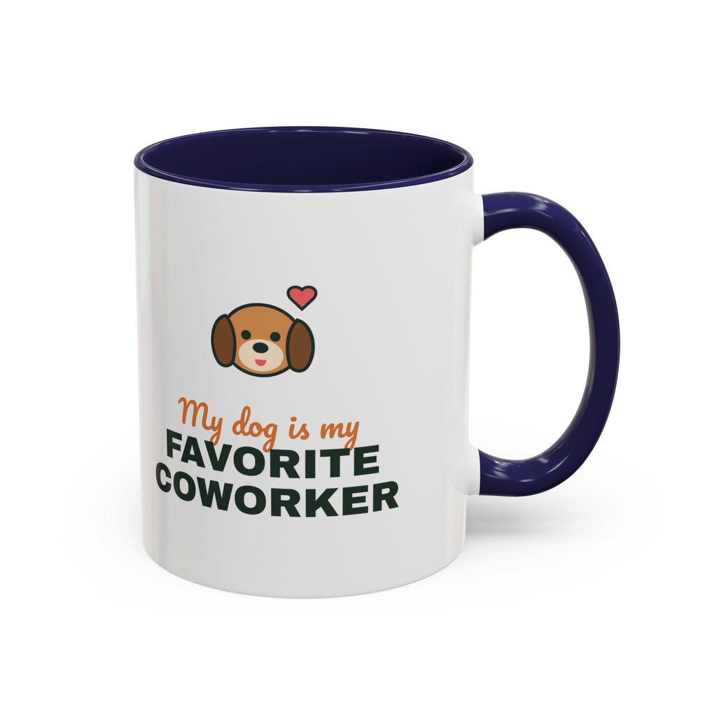 My Dog Is My Favorite Coworker Mug, Work From Home Coffee Mug, Funny Dog Lover Gift, WFH Dog Cup