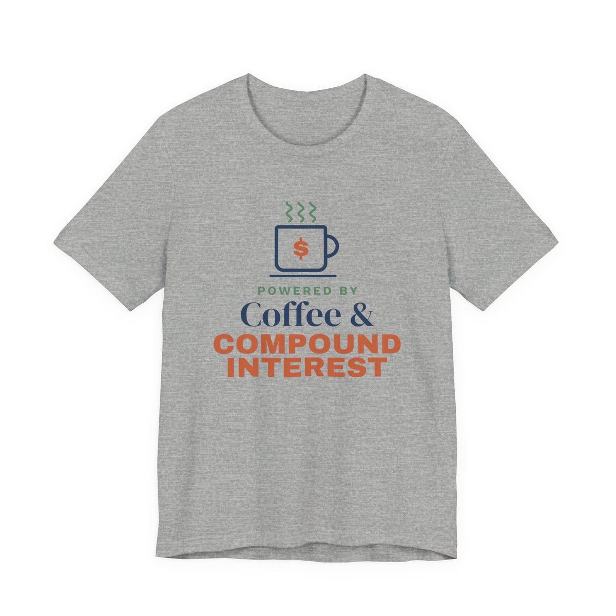 Coffee and Compound Interest Shirt, Funny Budget T-Shirt, Money Saving Gift, Personal Finance Tee, Unisex Comfort Cotton