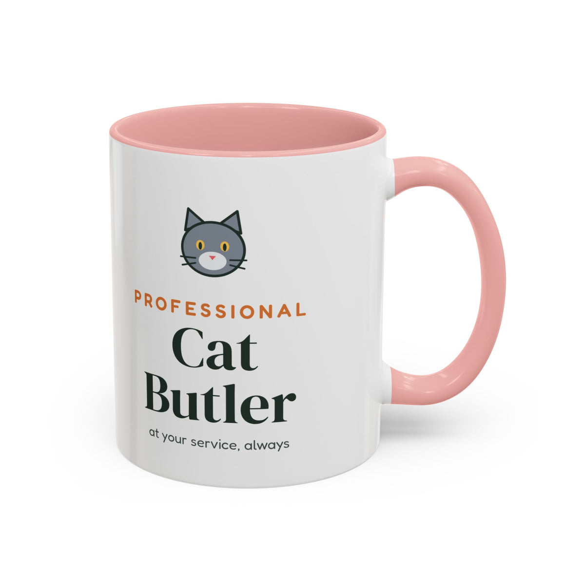 Professional Cat Butler Mug, Funny Cat Lover Coffee Mug, Cat Owner Gift, Cat Mom Cat Dad Cup