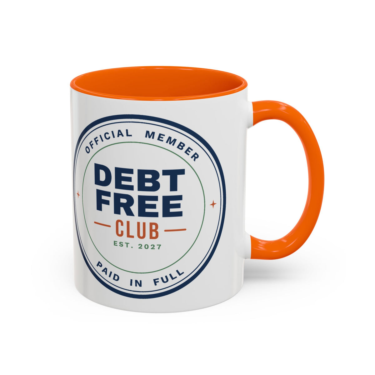 Debt Free Club Mug, Funny Budget Coffee Mug, Money Saving Gift, Personal Finance Gift, 11oz Ceramic Mug