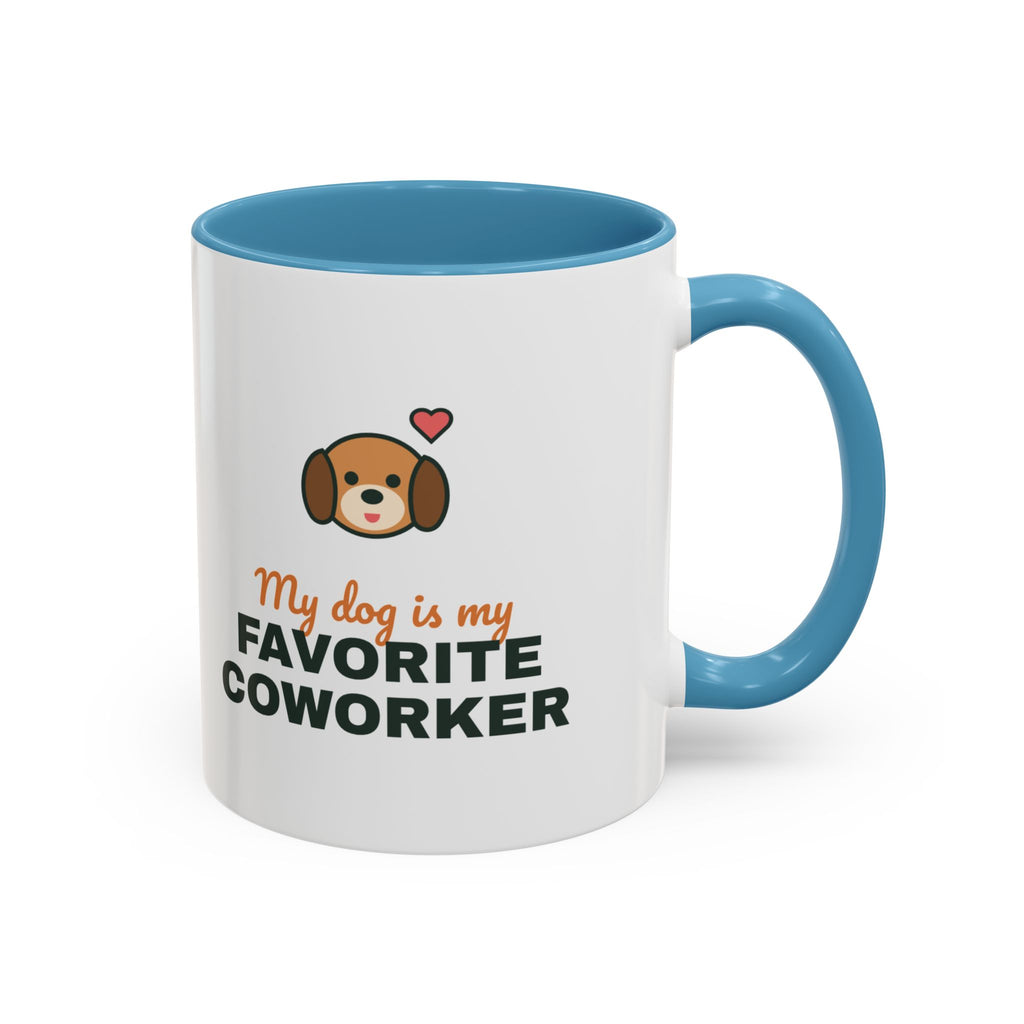 My Dog Is My Favorite Coworker Mug, Work From Home Coffee Mug, Funny Dog Lover Gift, WFH Dog Cup