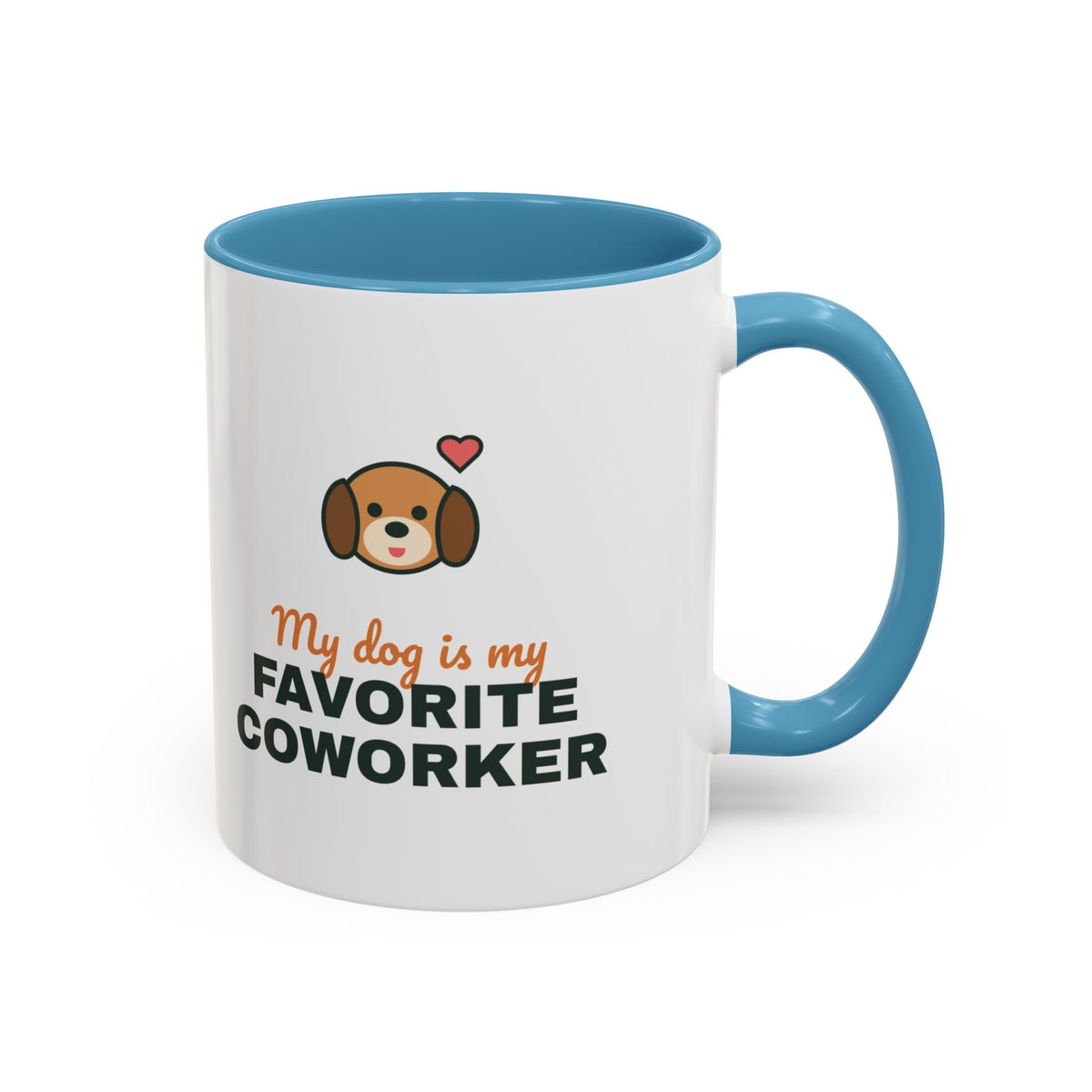 My Dog Is My Favorite Coworker Mug, Work From Home Coffee Mug, Funny Dog Lover Gift, WFH Dog Cup