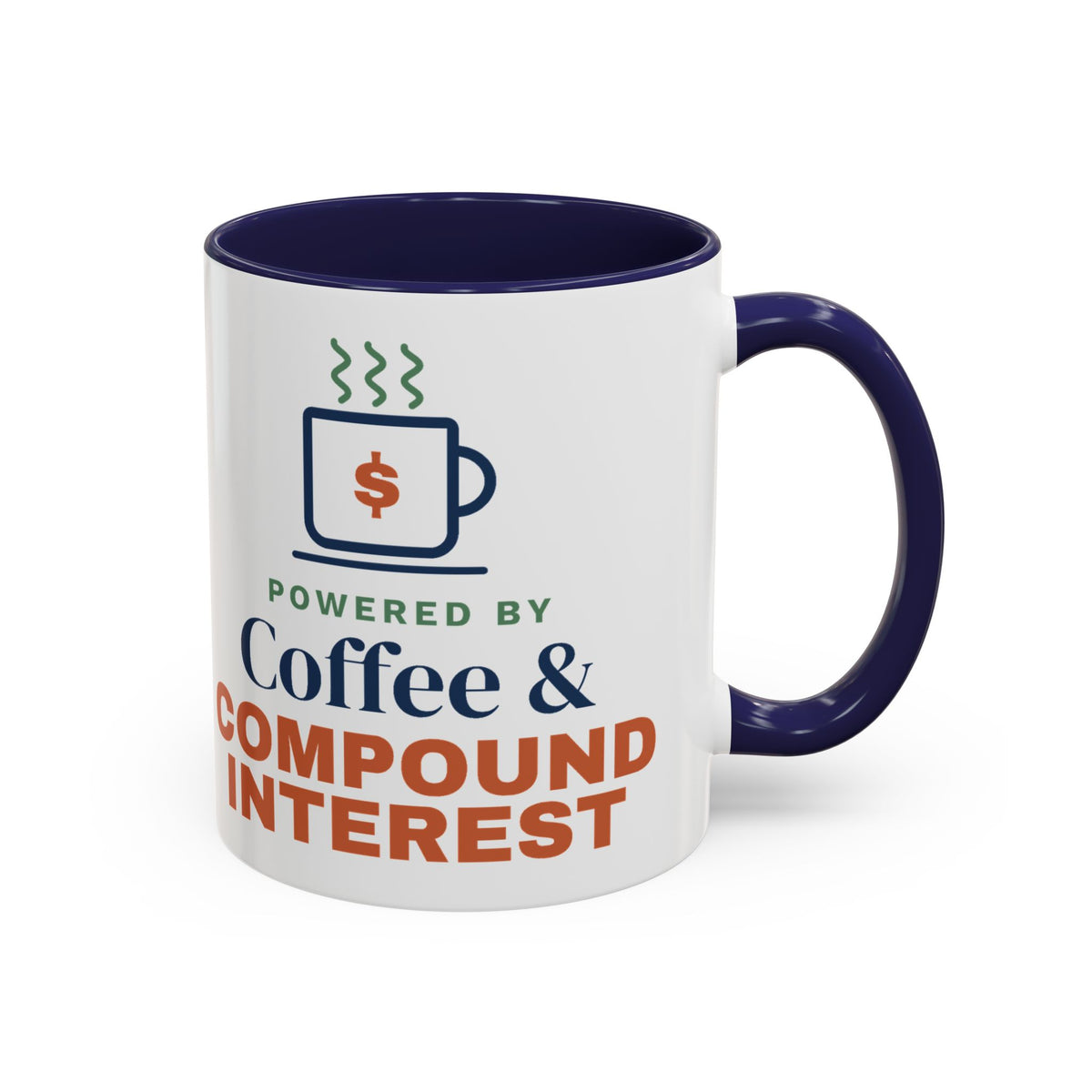 Coffee and Compound Interest Mug, Funny Budget Coffee Mug, Money Saving Gift, Personal Finance Gift, 11oz Ceramic Mug