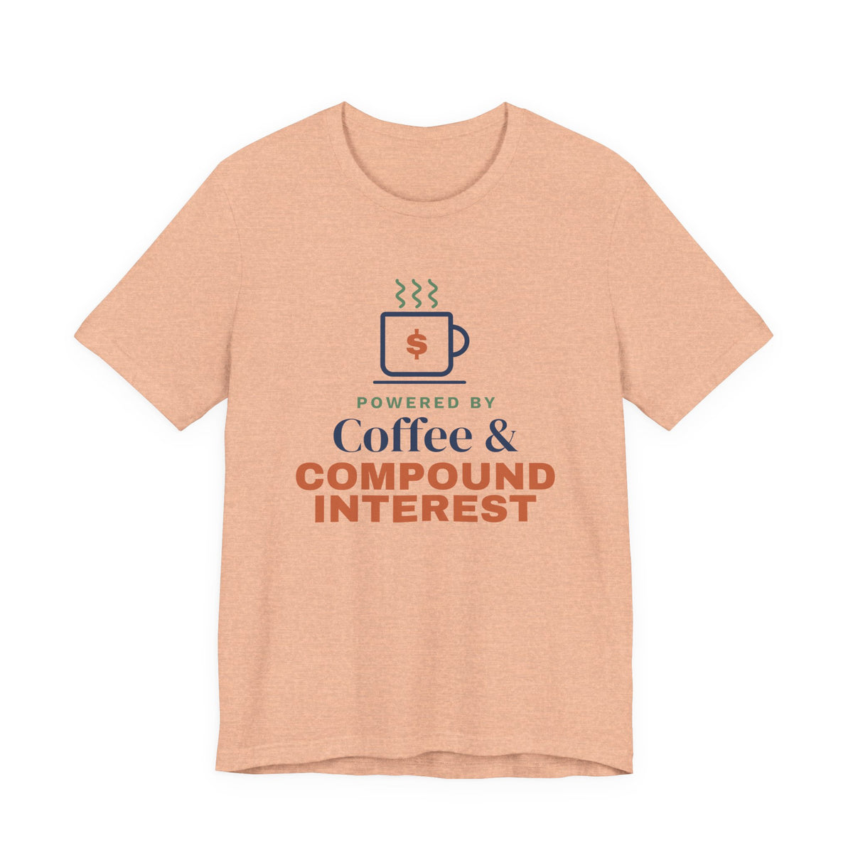 Coffee and Compound Interest Shirt, Funny Budget T-Shirt, Money Saving Gift, Personal Finance Tee, Unisex Comfort Cotton