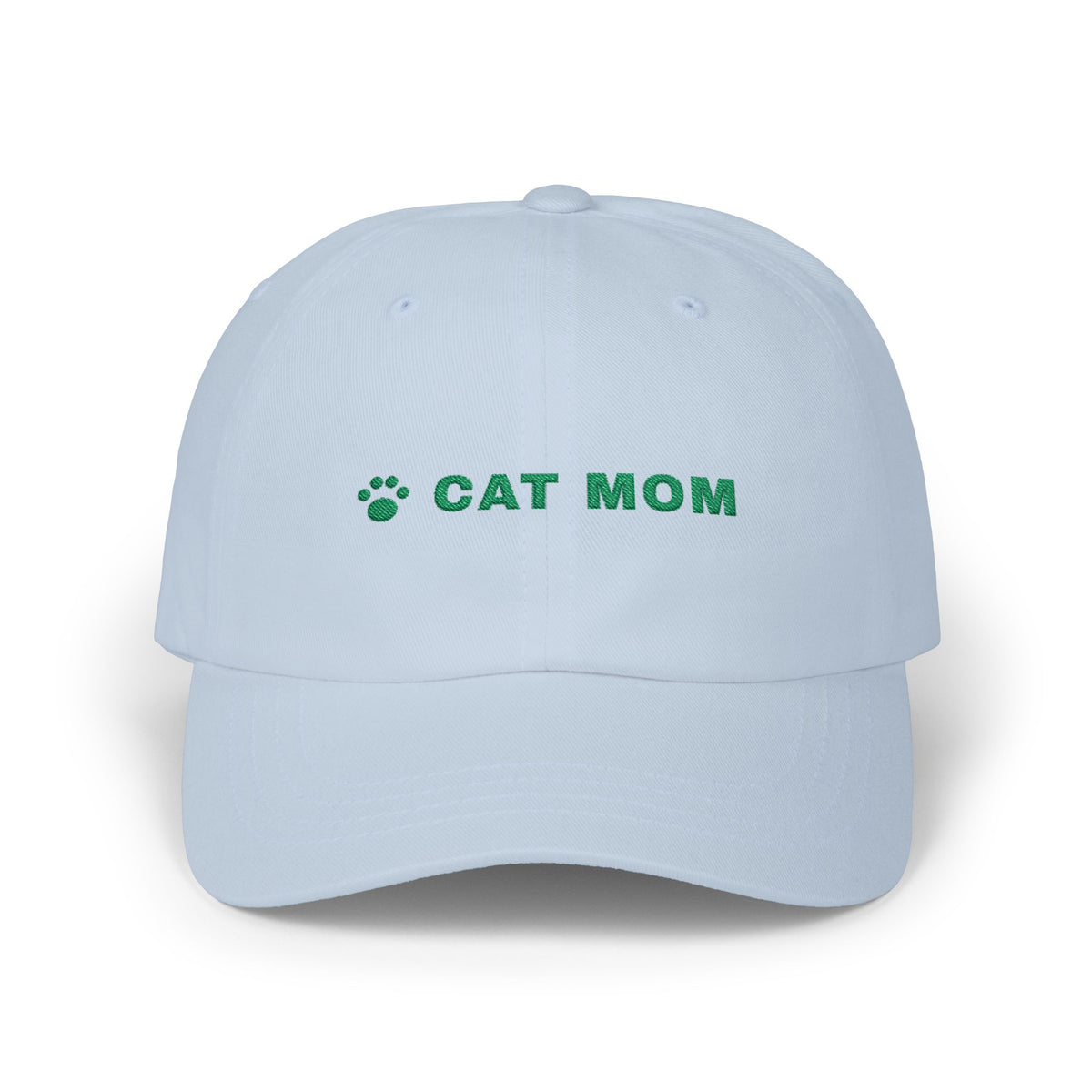 Cat Mom Hat, Embroidered Cat Mom Dad Cap, Cat Lover Gift, Paw Print Baseball Cap, Gift for Cat Owner