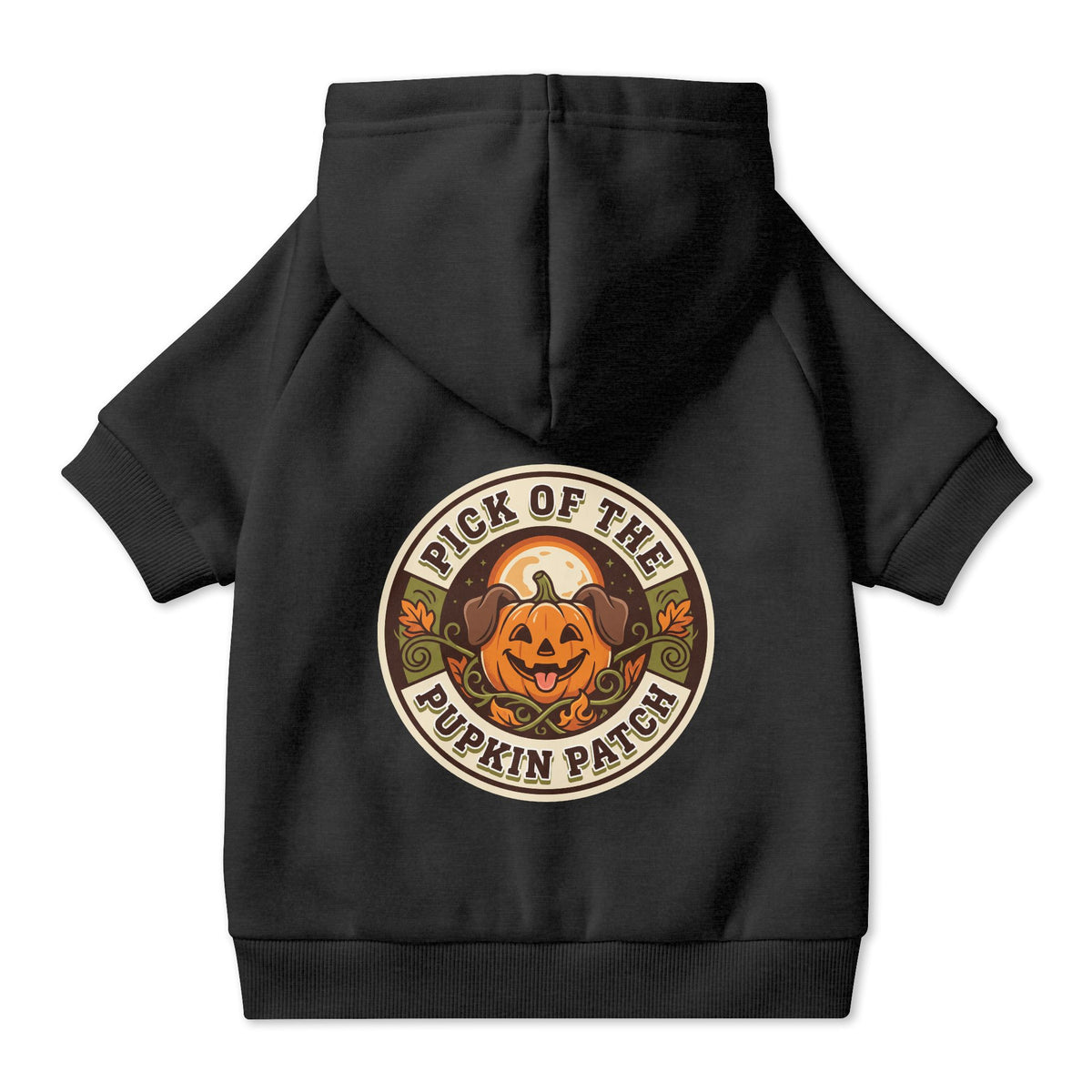 Pick of the Pupkin Patch Dog Hoodie, Pumpkin Dog Halloween Costume, Cozy Fall Dog Sweater for Photos