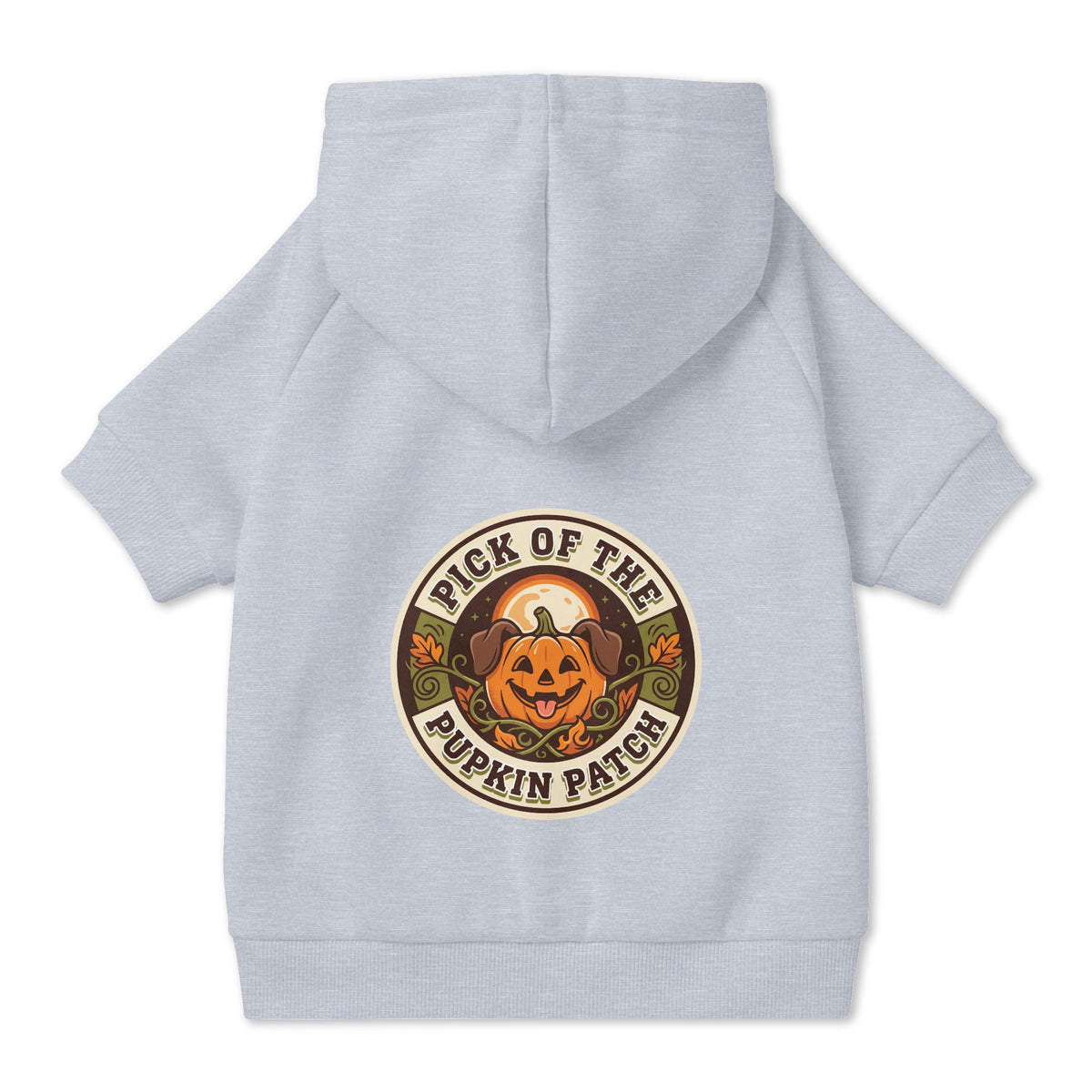 Pick of the Pupkin Patch Dog Hoodie, Pumpkin Dog Halloween Costume, Cozy Fall Dog Sweater for Photos