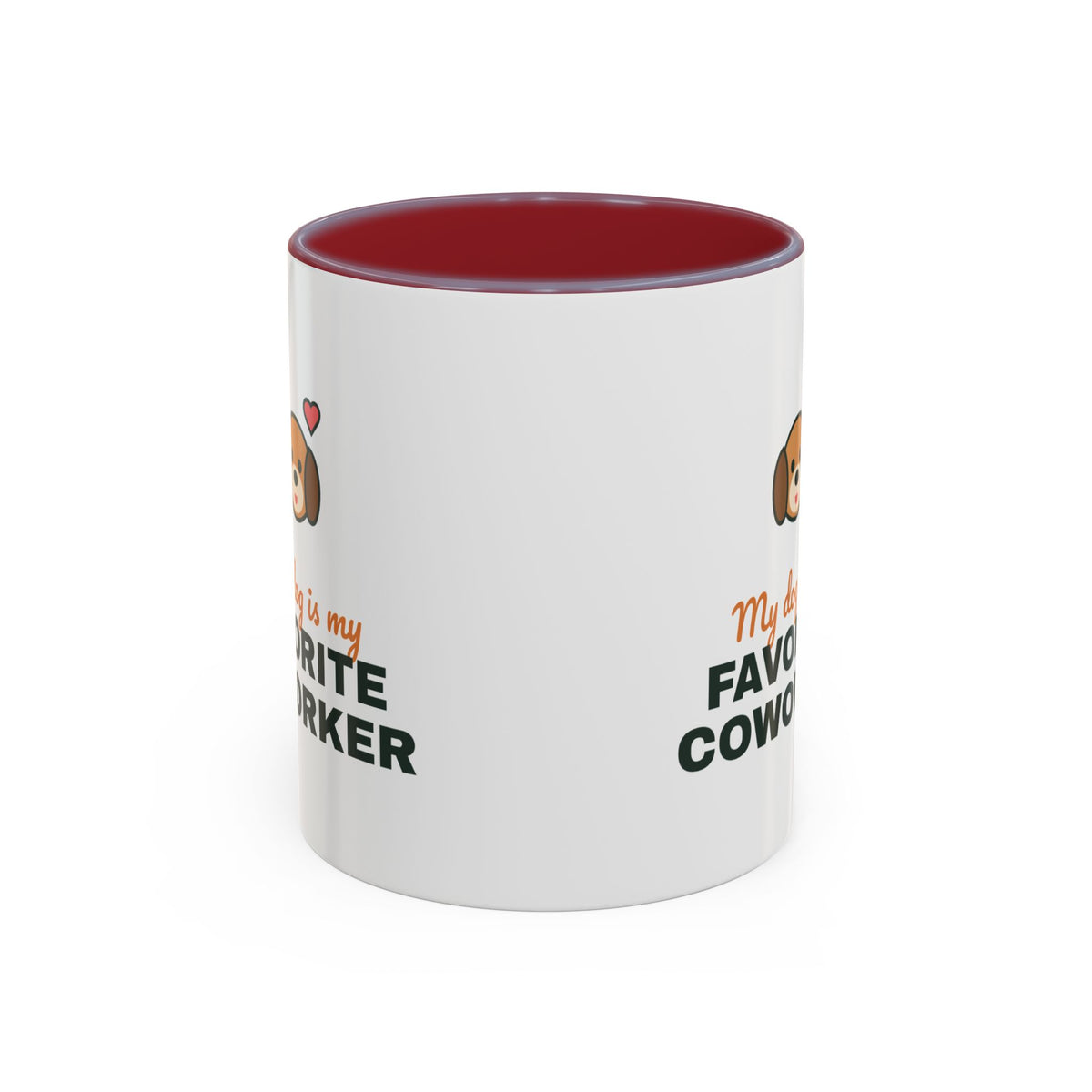 My Dog Is My Favorite Coworker Mug, Work From Home Coffee Mug, Funny Dog Lover Gift, WFH Dog Cup