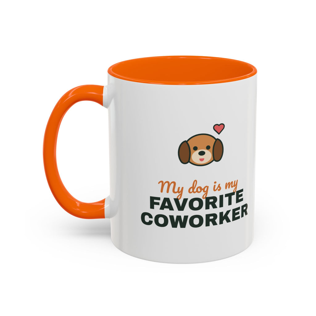My Dog Is My Favorite Coworker Mug, Work From Home Coffee Mug, Funny Dog Lover Gift, WFH Dog Cup