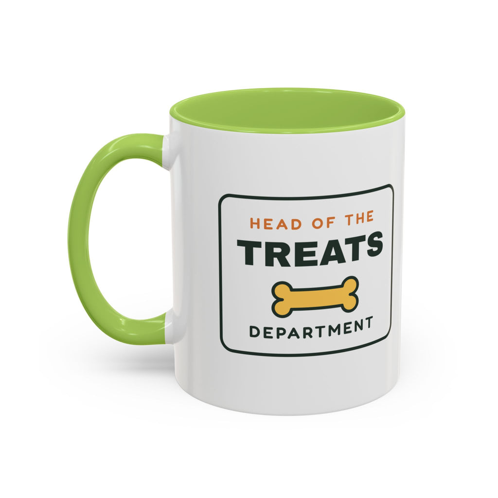 Head of the Treats Department Mug, Funny Dog Owner Coffee Mug, Dog Lover Gift, Pet Parent Cup