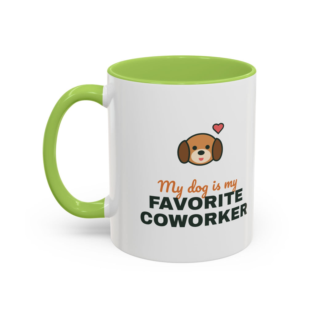 My Dog Is My Favorite Coworker Mug, Work From Home Coffee Mug, Funny Dog Lover Gift, WFH Dog Cup
