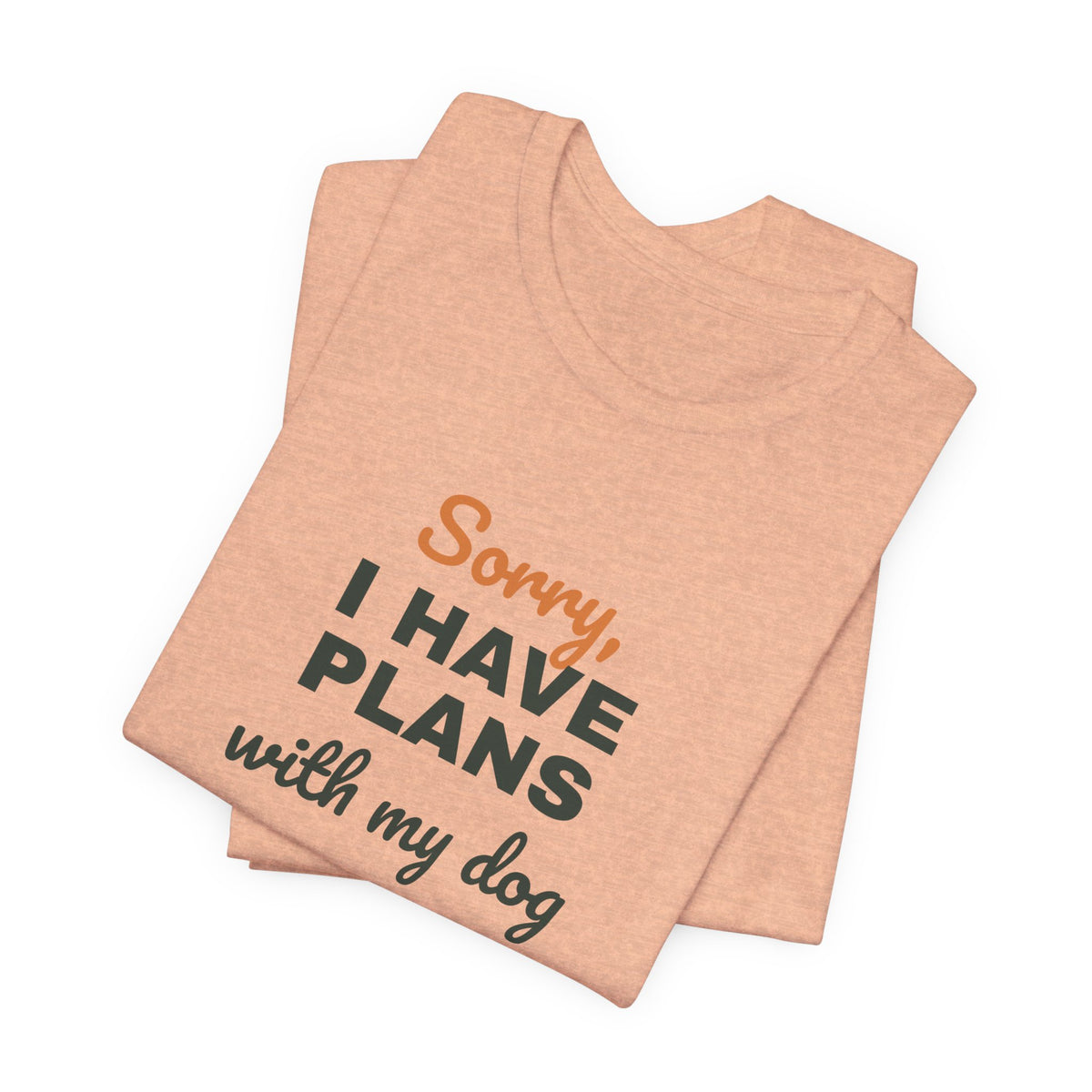 Sorry I Have Plans With My Dog Shirt, Funny Dog Lover Tee, Dog Owner Gift, Introvert Dog Person T-Shirt