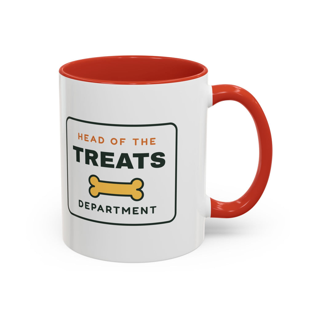 Head of the Treats Department Mug, Funny Dog Owner Coffee Mug, Dog Lover Gift, Pet Parent Cup