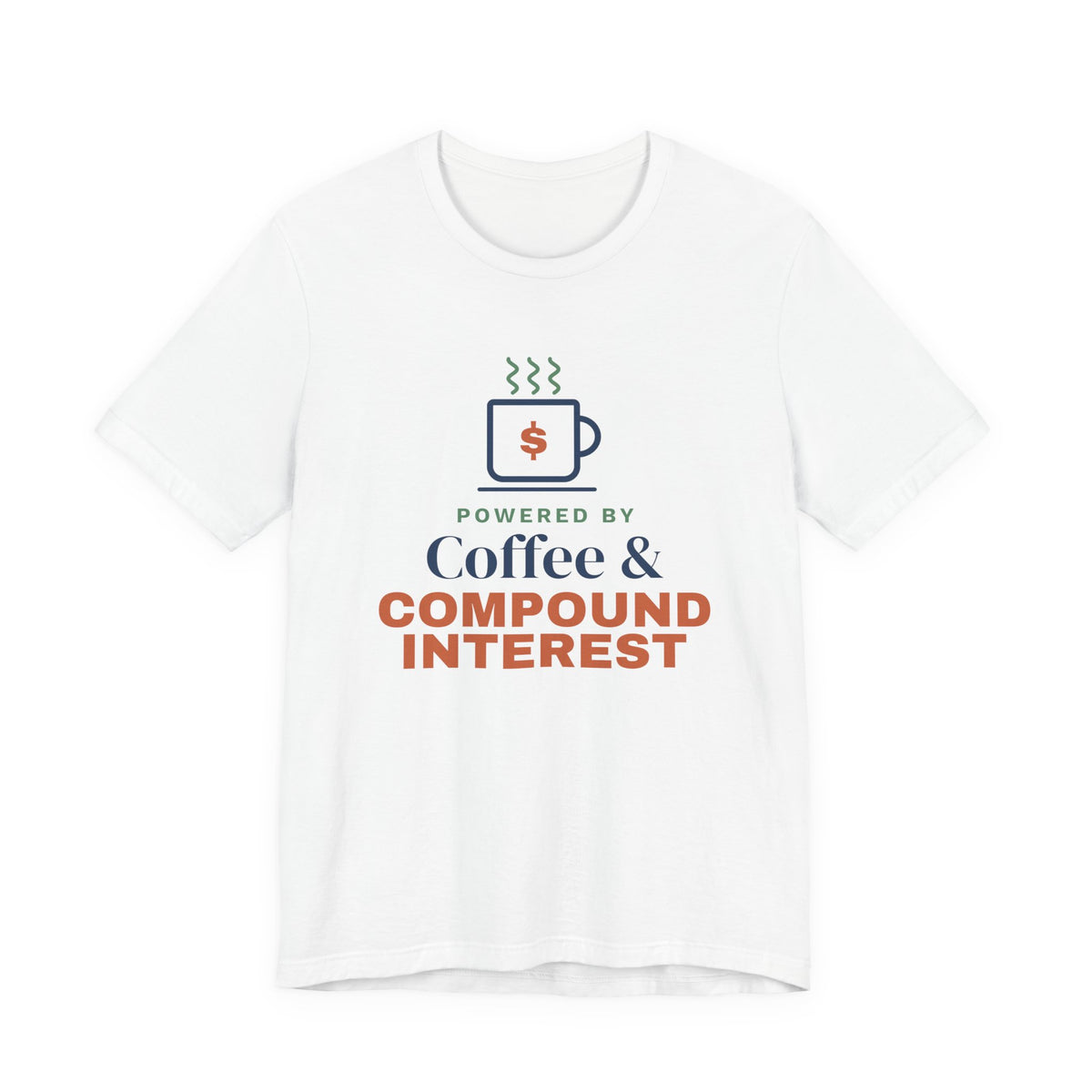 Coffee and Compound Interest Shirt, Funny Budget T-Shirt, Money Saving Gift, Personal Finance Tee, Unisex Comfort Cotton