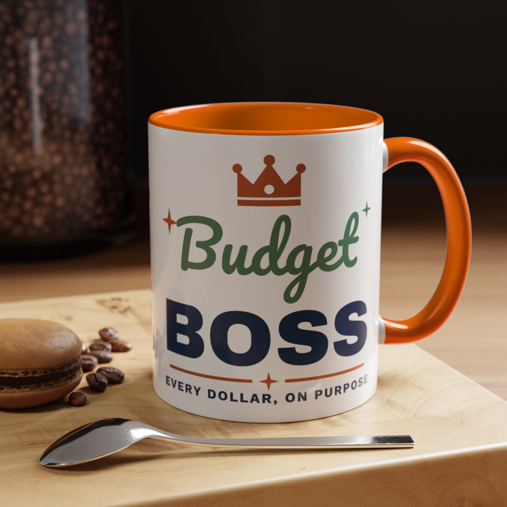 Budget Boss Mug, Funny Budget Coffee Mug, Money Saving Gift, Personal Finance Gift, 11oz Ceramic Mug