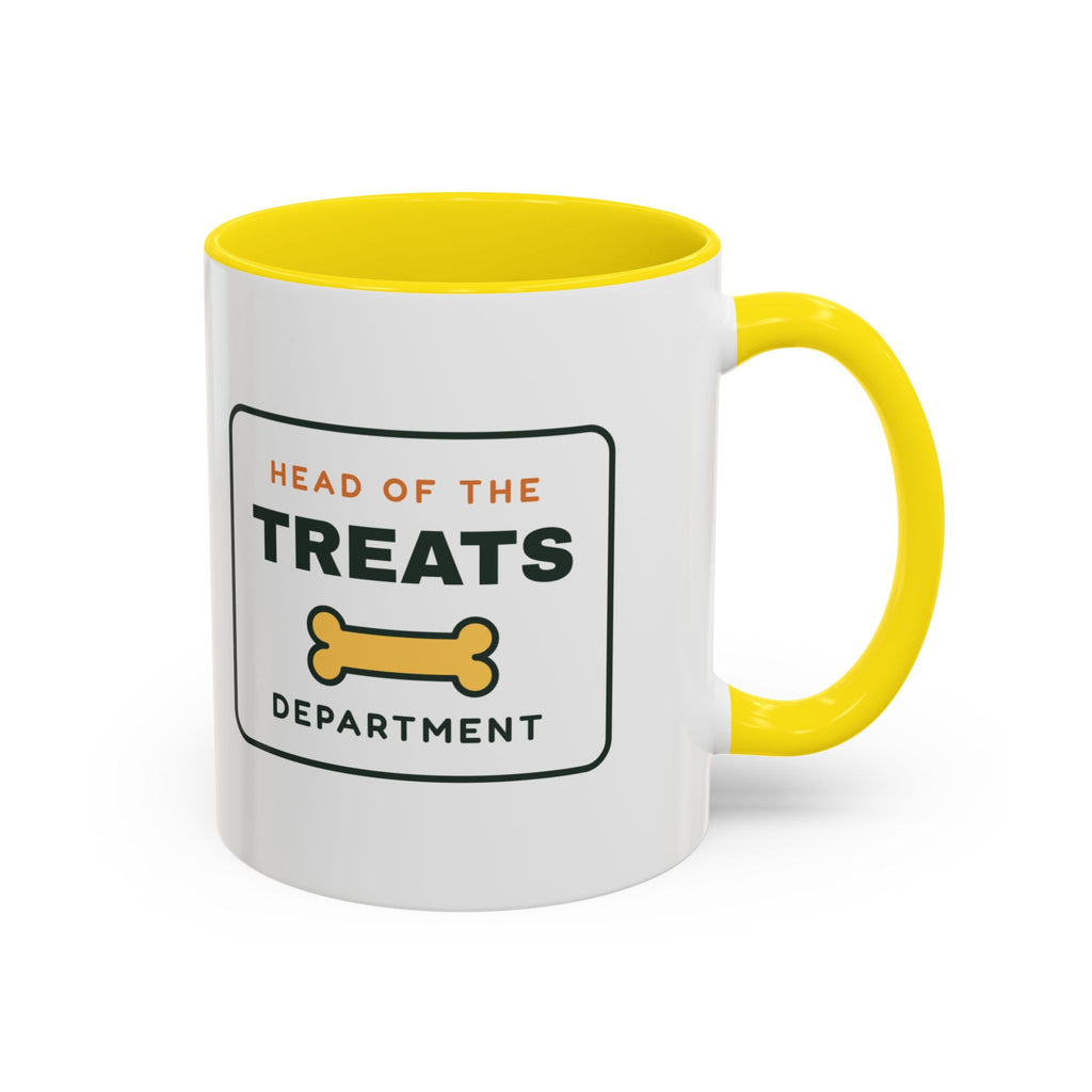 Head of the Treats Department Mug, Funny Dog Owner Coffee Mug, Dog Lover Gift, Pet Parent Cup